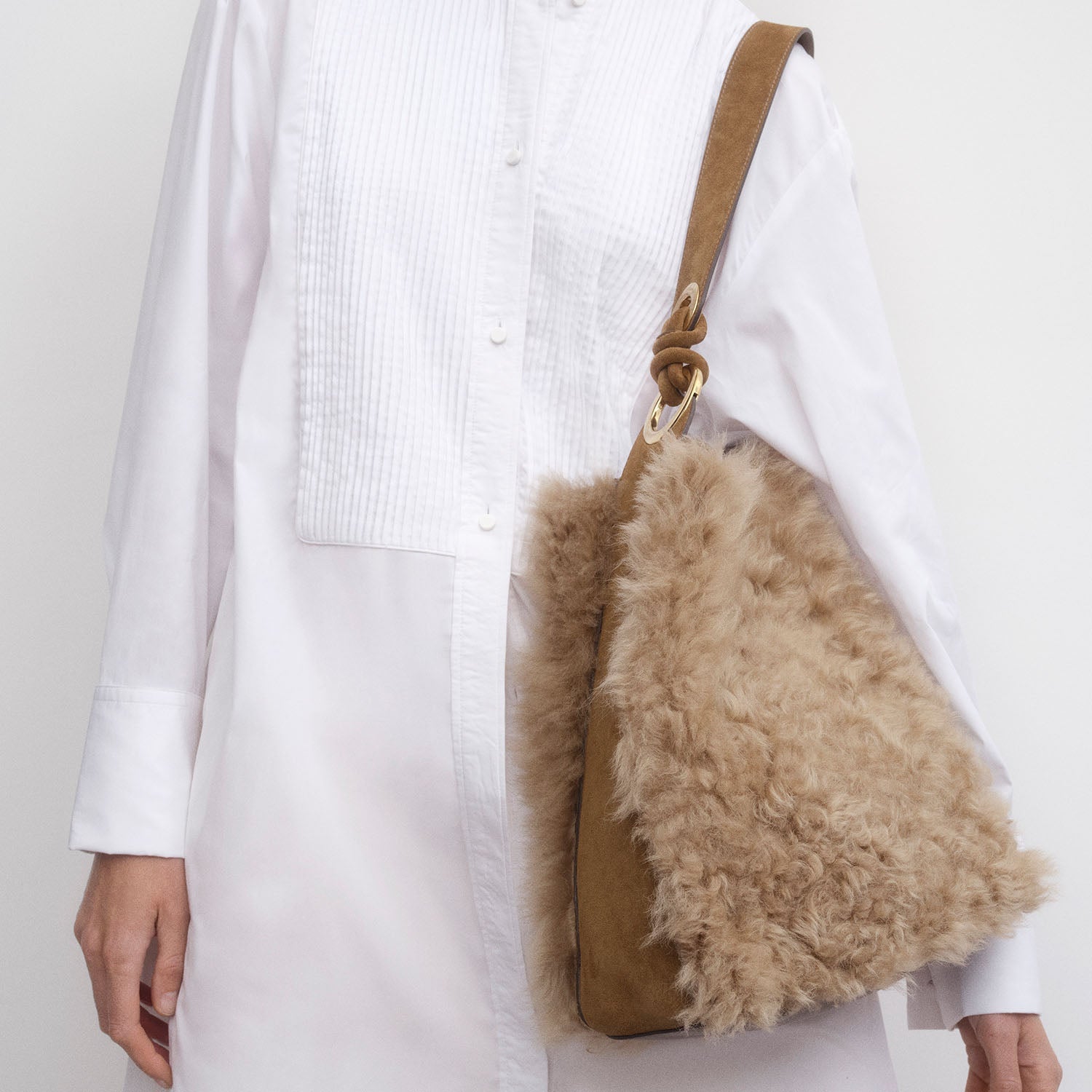 Ringo Shearling Shoulder Bag