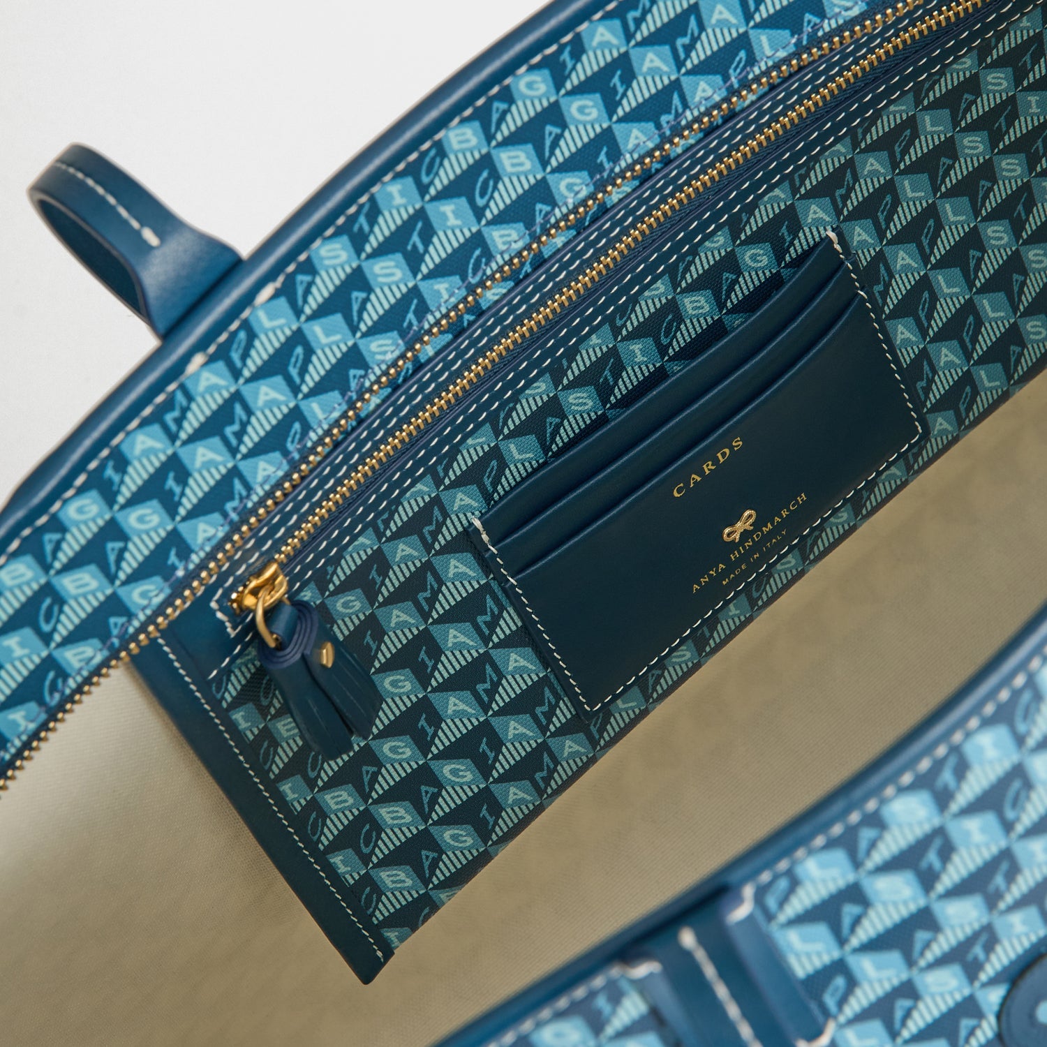 I Am A Plastic Bag Zipped Tote