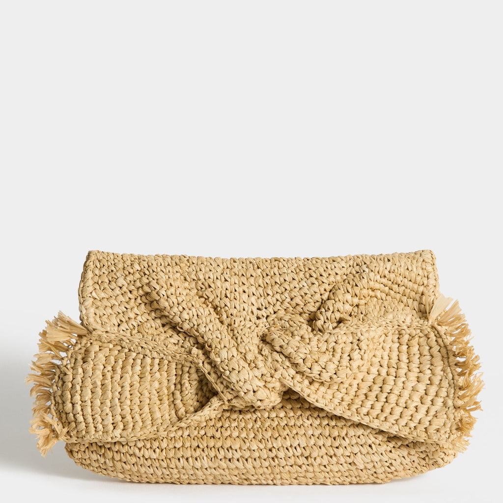 Raffia Bow Clutch