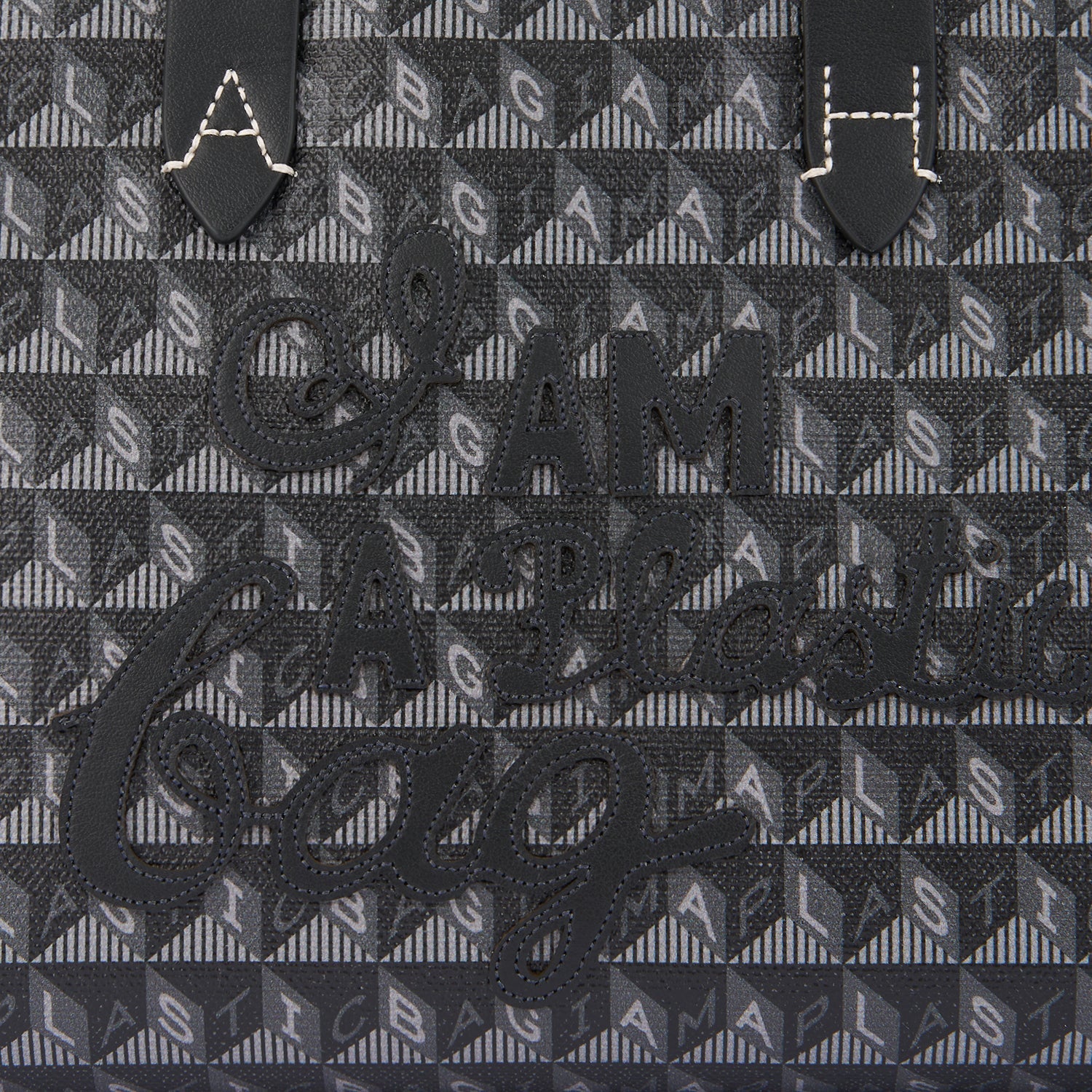 I Am A Plastic Bag XS Zipped Motif Cross-body Tote