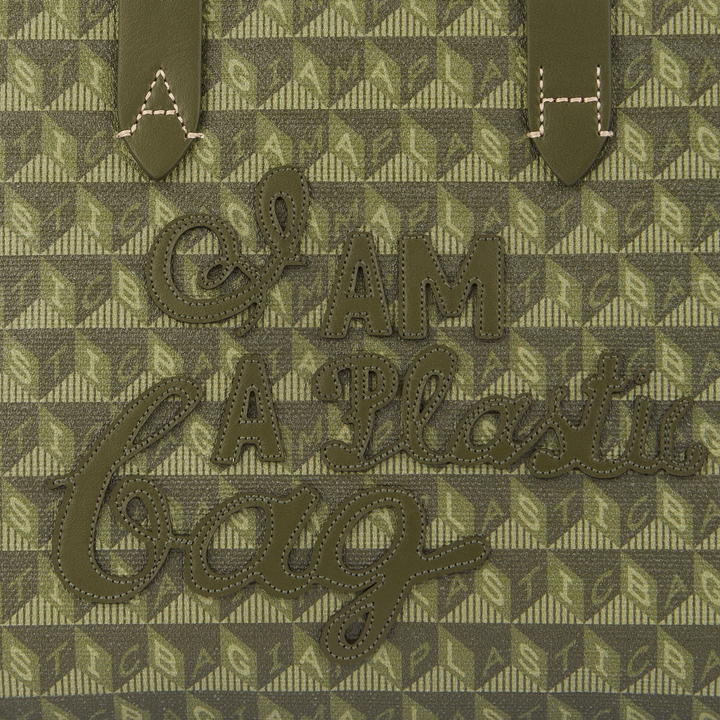 I Am A Plastic Bag XS Zipped Motif Cross-body Tote