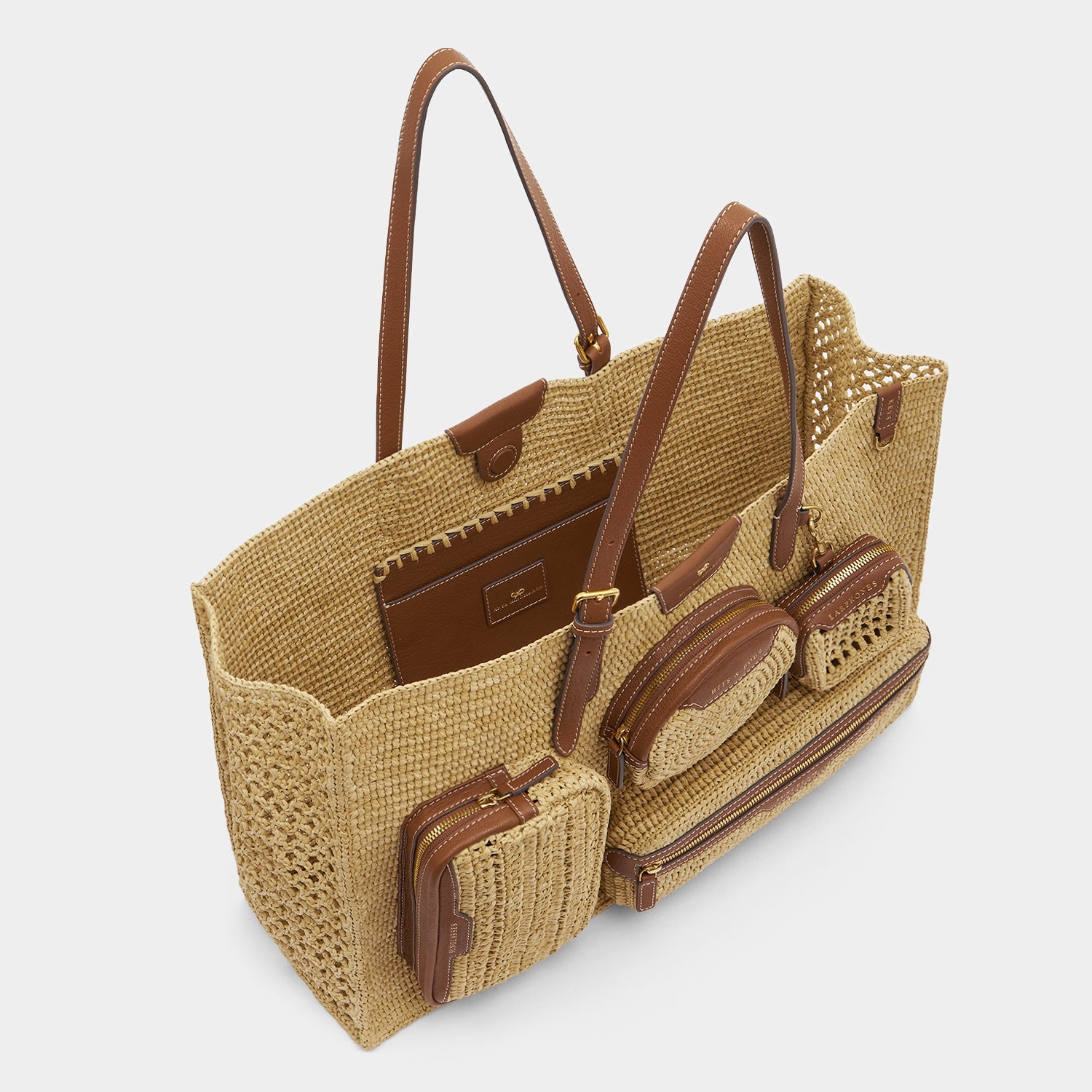 E/W Raffia Holiday Tote