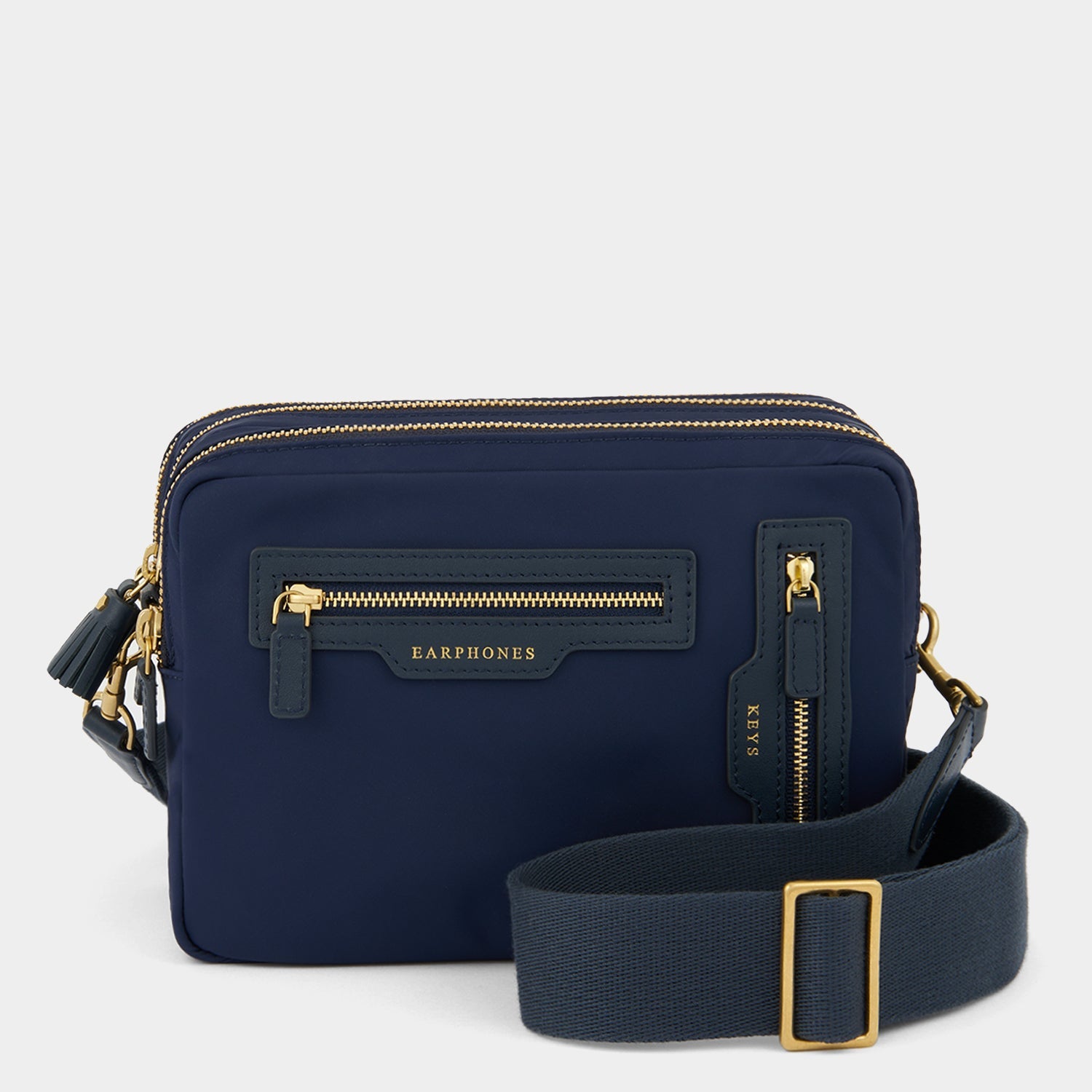 Triple Zip Cross-body