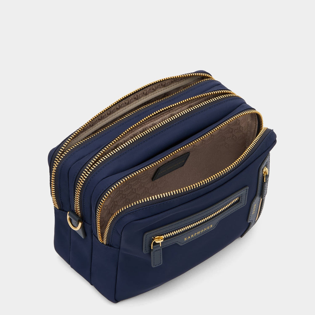 Triple Zip Cross-body