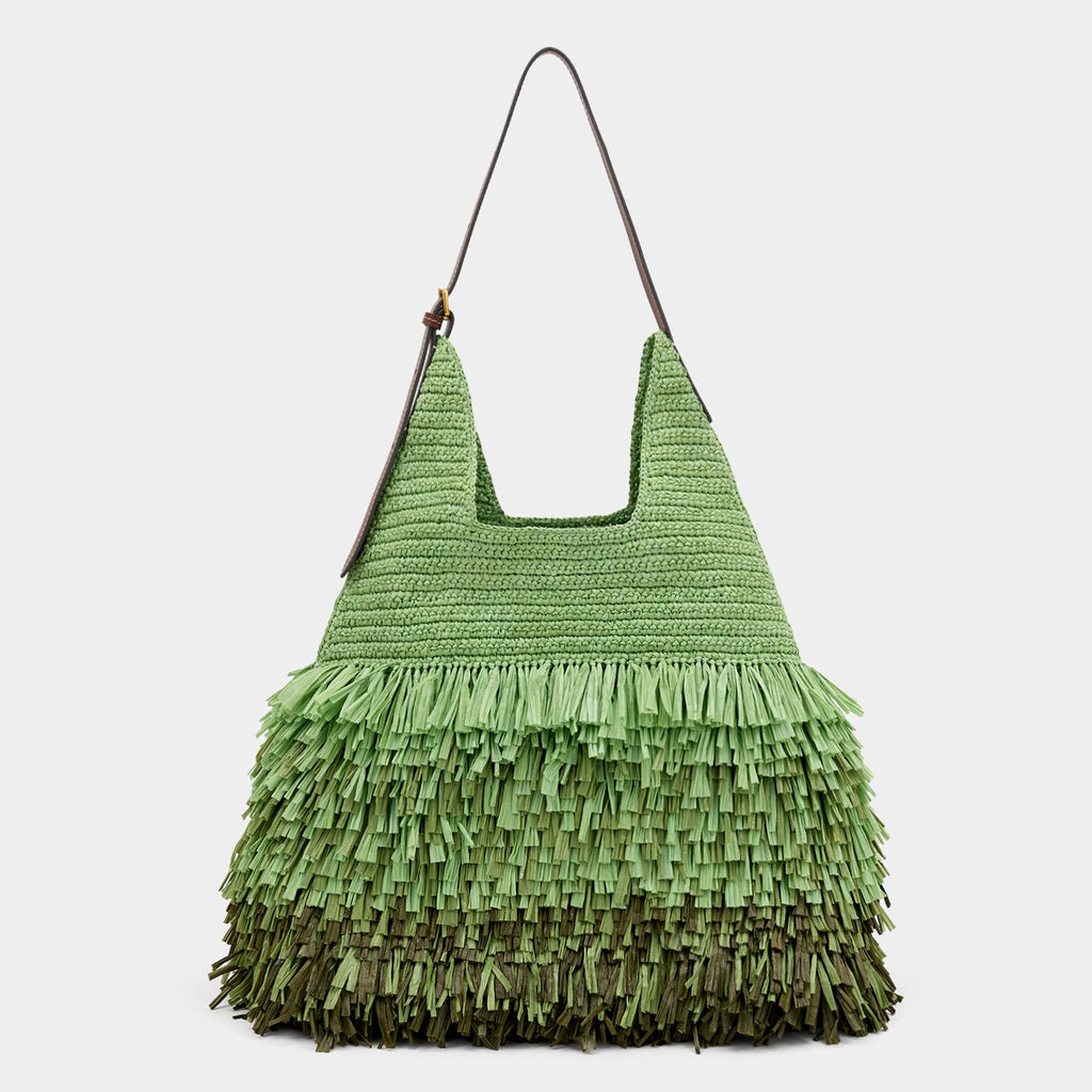 Dégradé Shag Raffia Bag