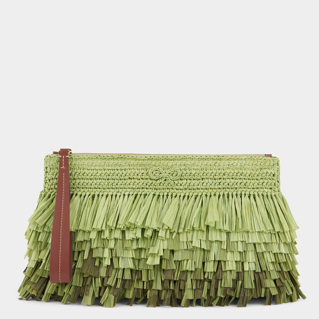 Dégradé Shag Raffia Clutch