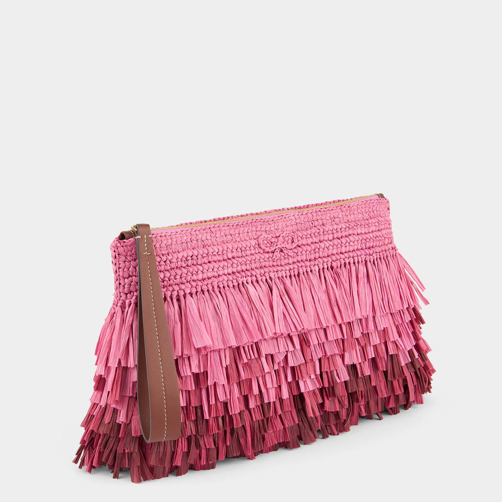 Dégradé Shag Raffia Clutch