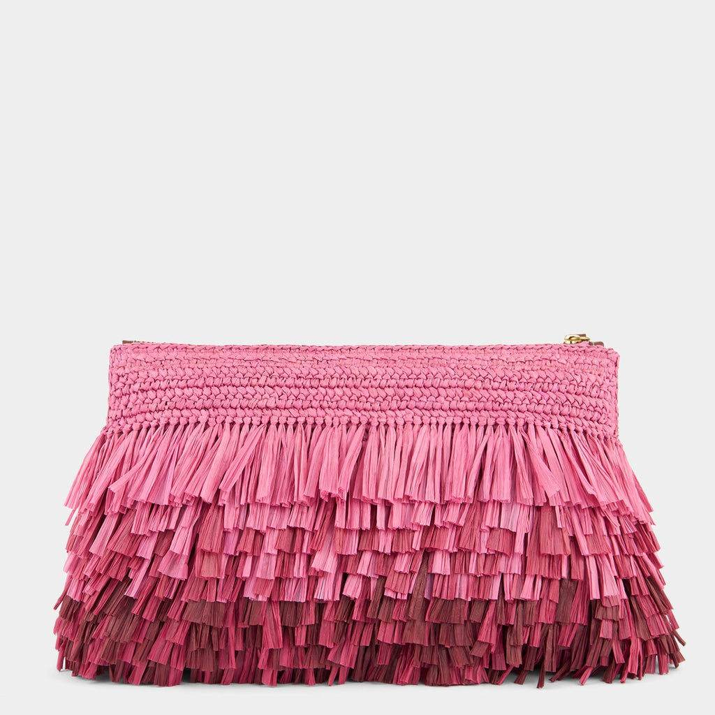 Dégradé Shag Raffia Clutch