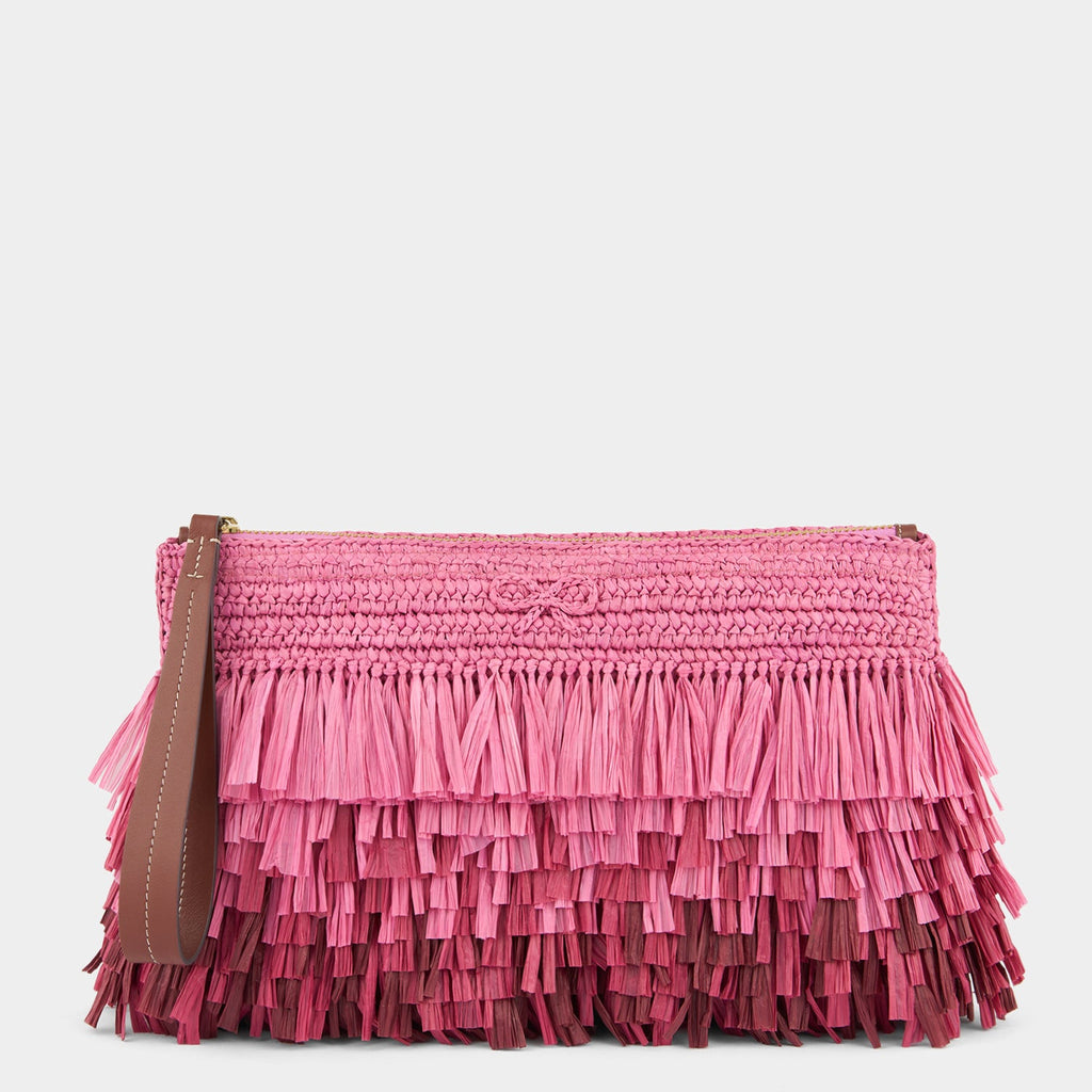Dégradé Shag Raffia Clutch