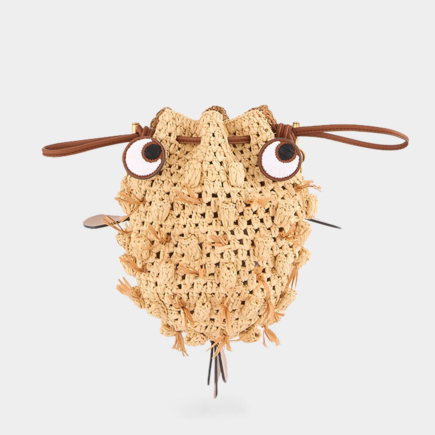 Raffia Blowfish Cross-body