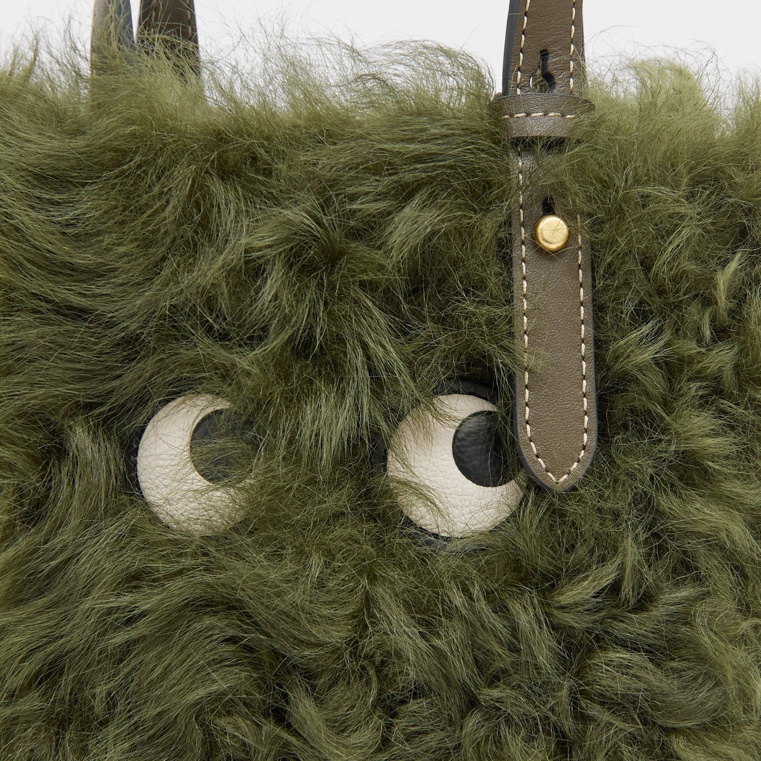 N/S Mini Eyes Shearling Tote