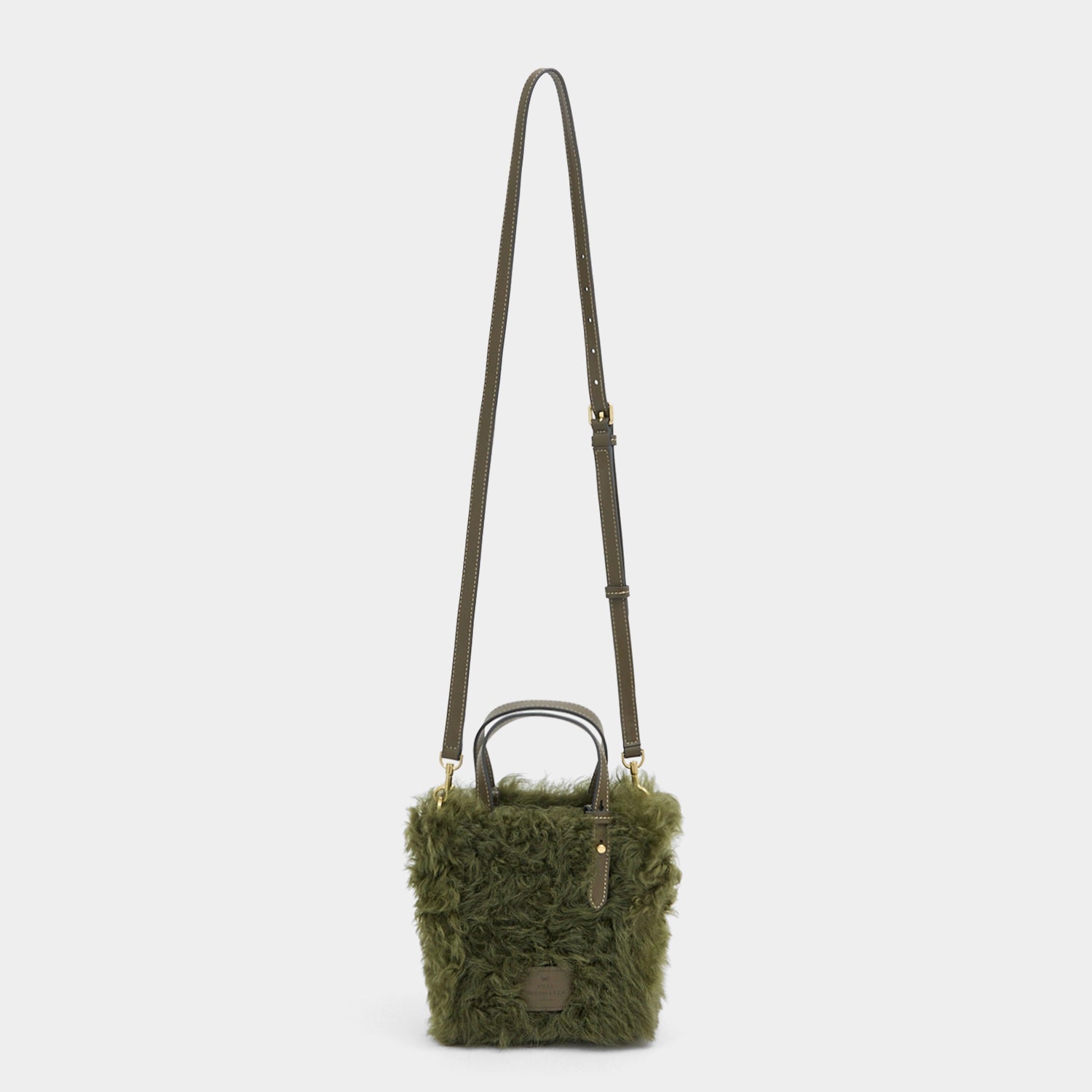 N/S Mini Eyes Shearling Tote