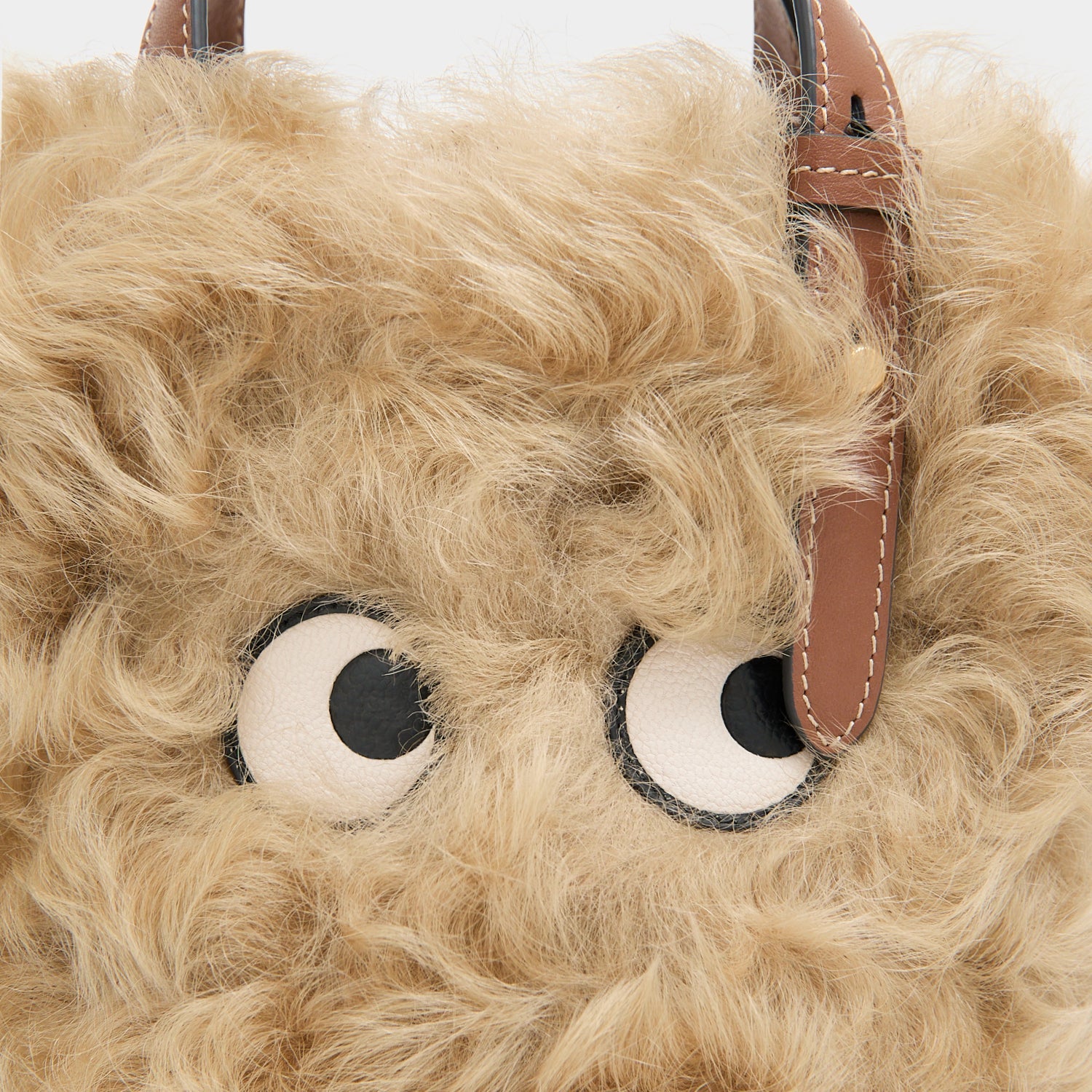 N/S Mini Eyes Shearling Tote