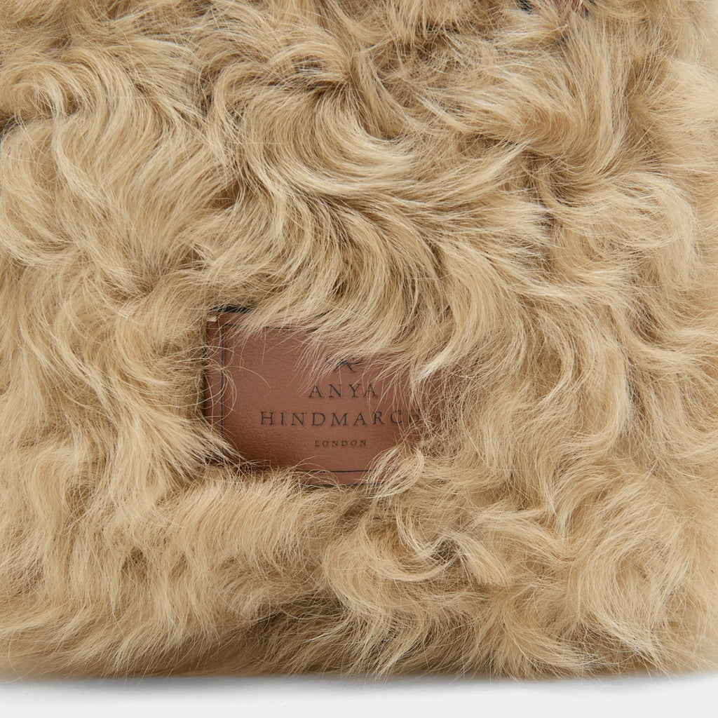 N/S Mini Eyes Shearling Tote