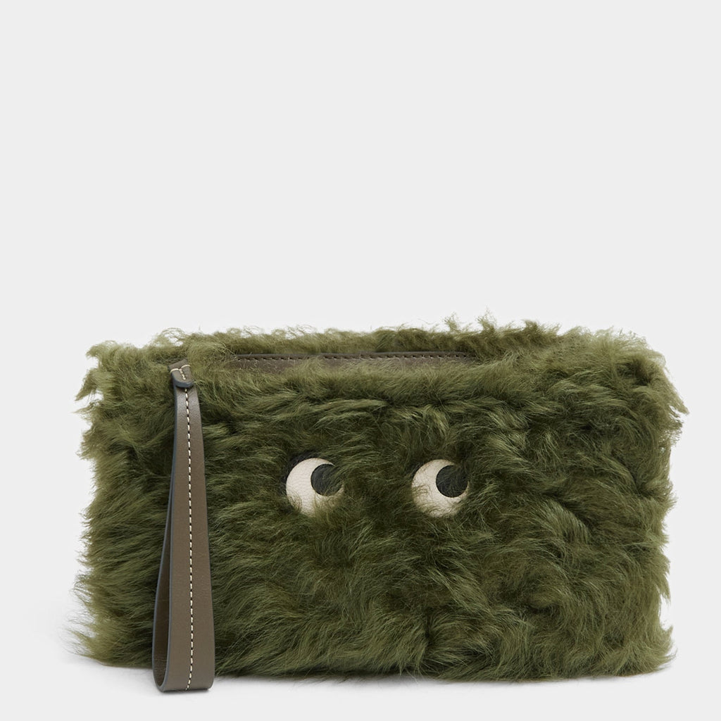 Shearling Eyes Clutch