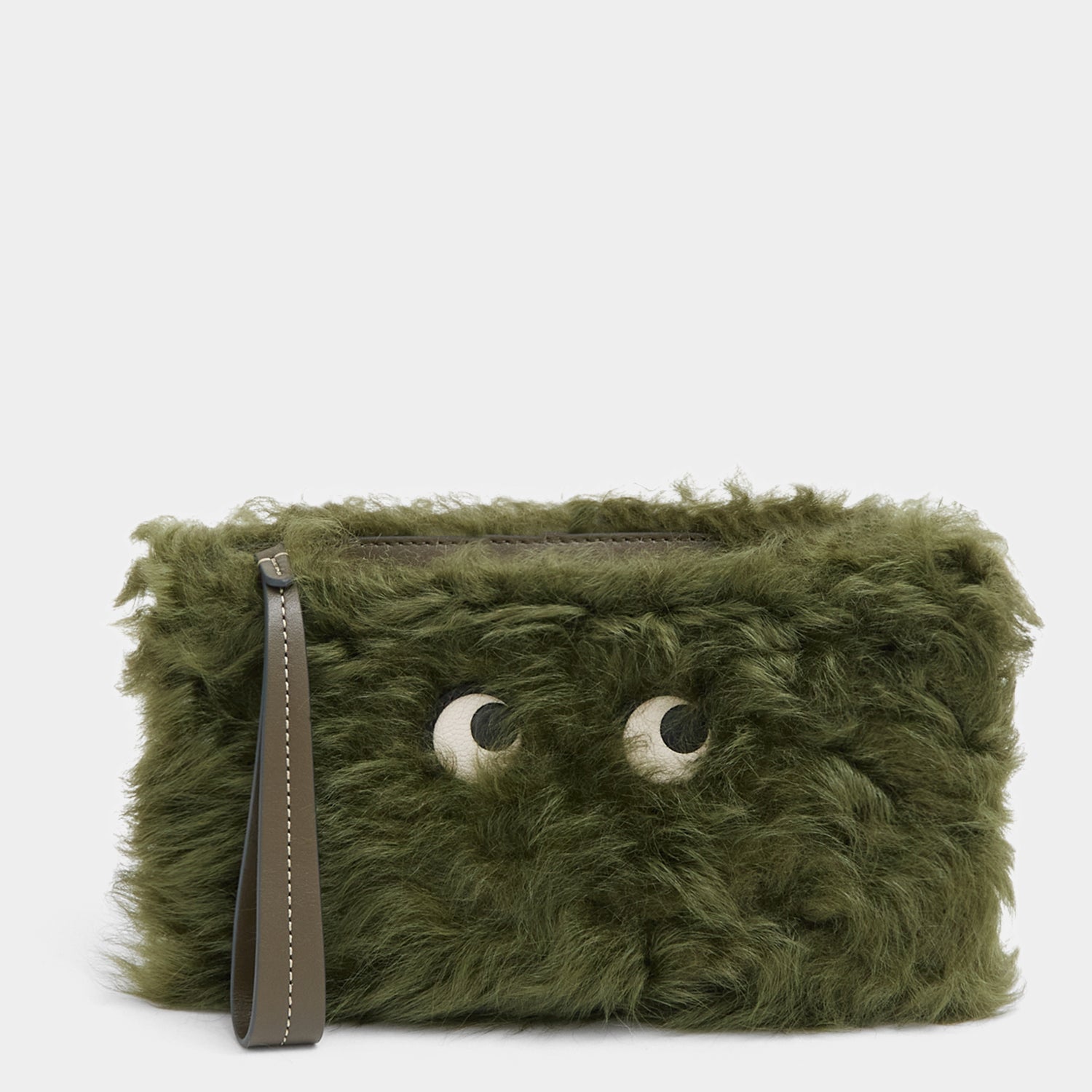 Shearling Eyes Clutch