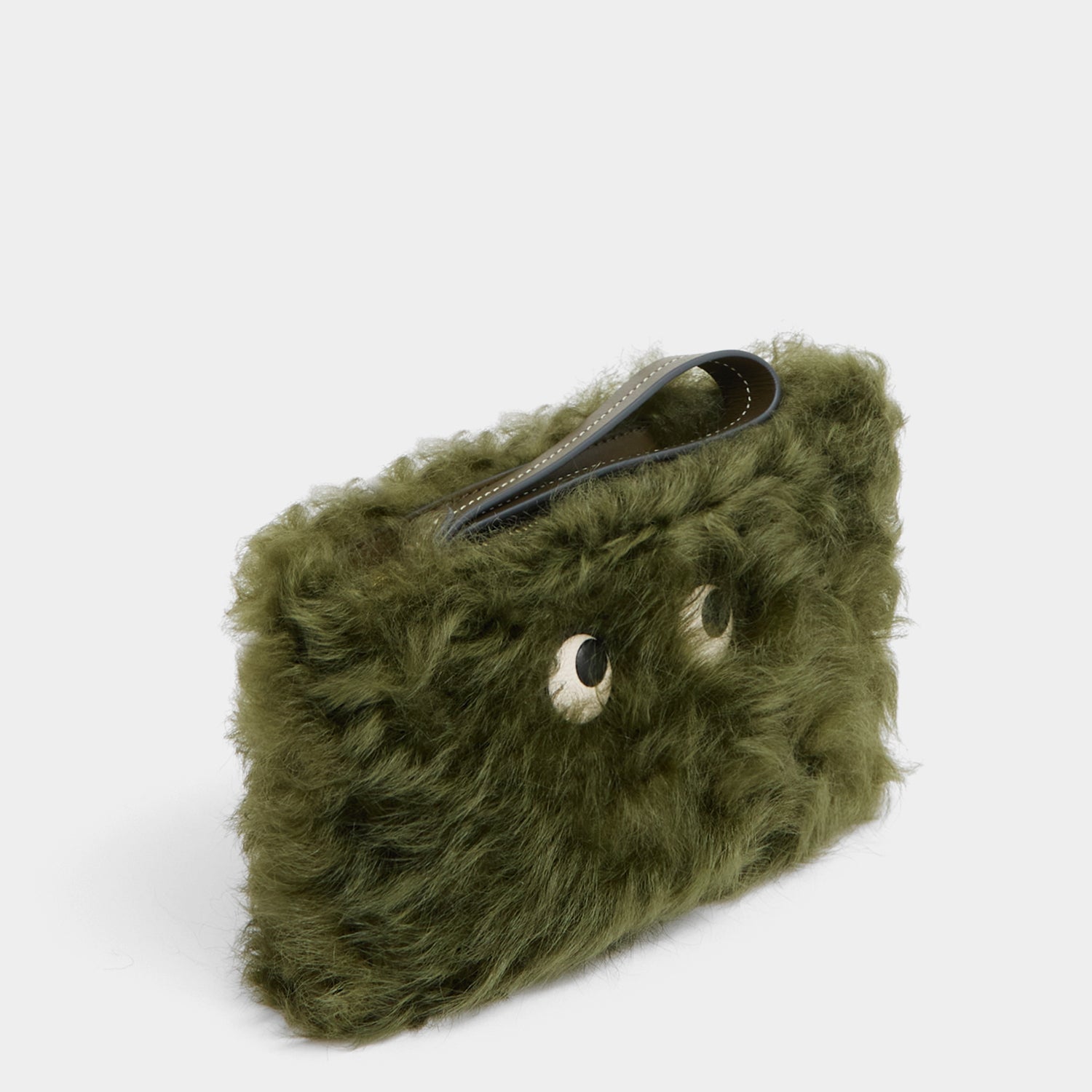 Shearling Eyes Clutch