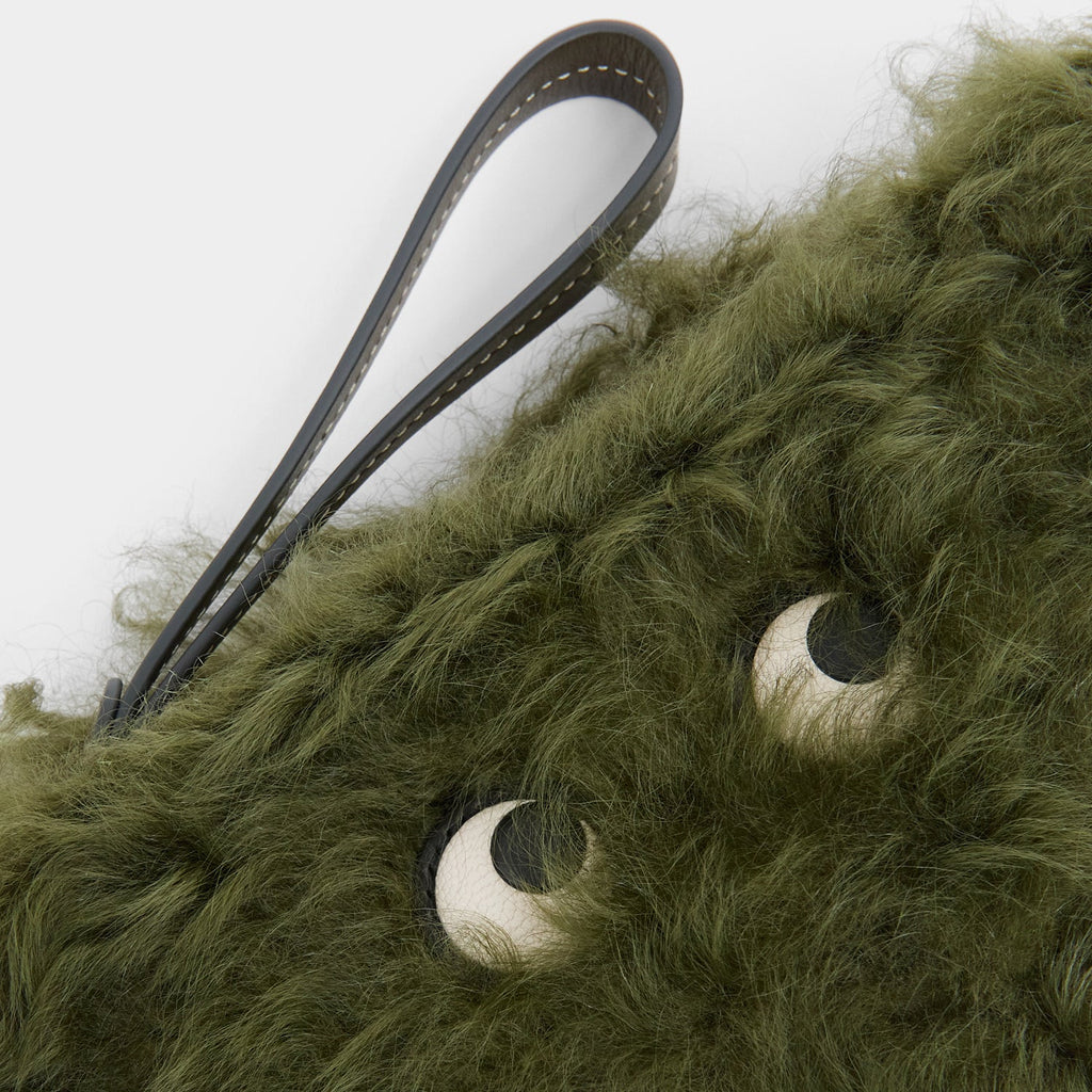 Shearling Eyes Clutch