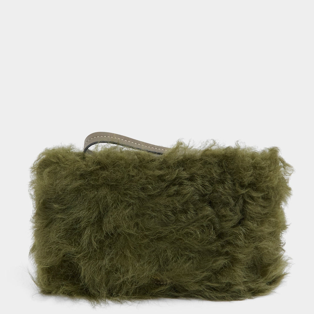Shearling Eyes Clutch