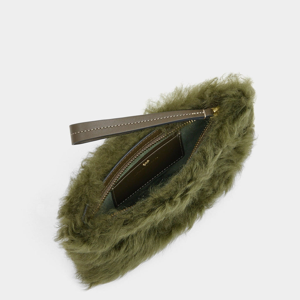Shearling Eyes Clutch