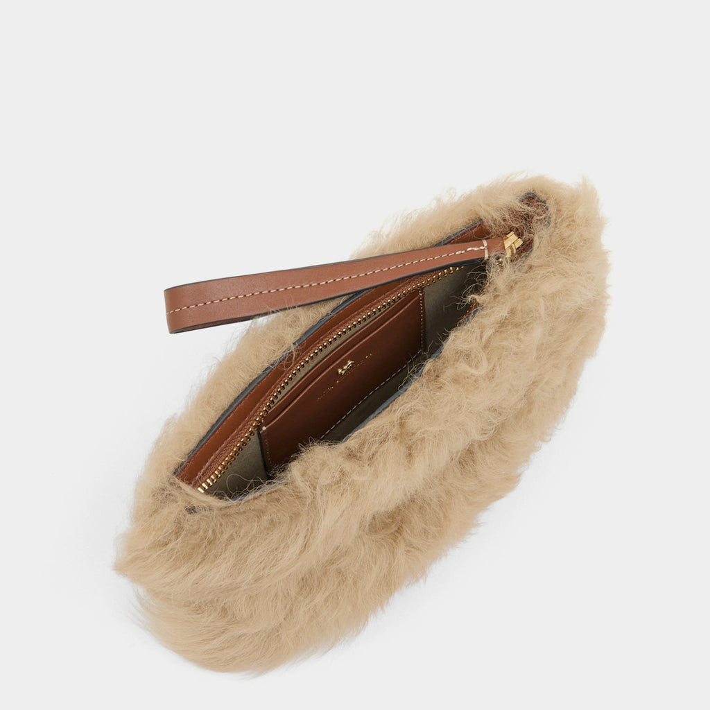 Shearling Eyes Clutch