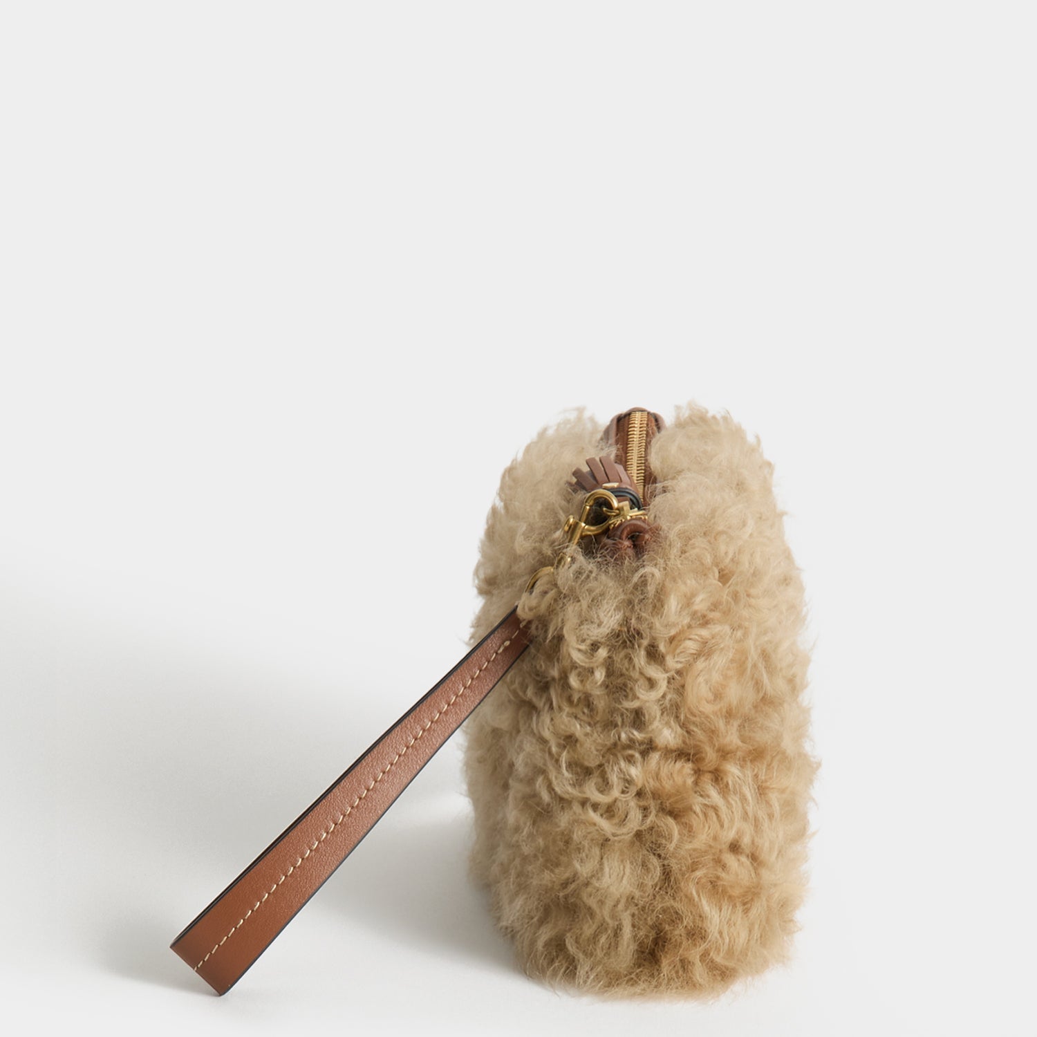 Shearling Eyes Clutch