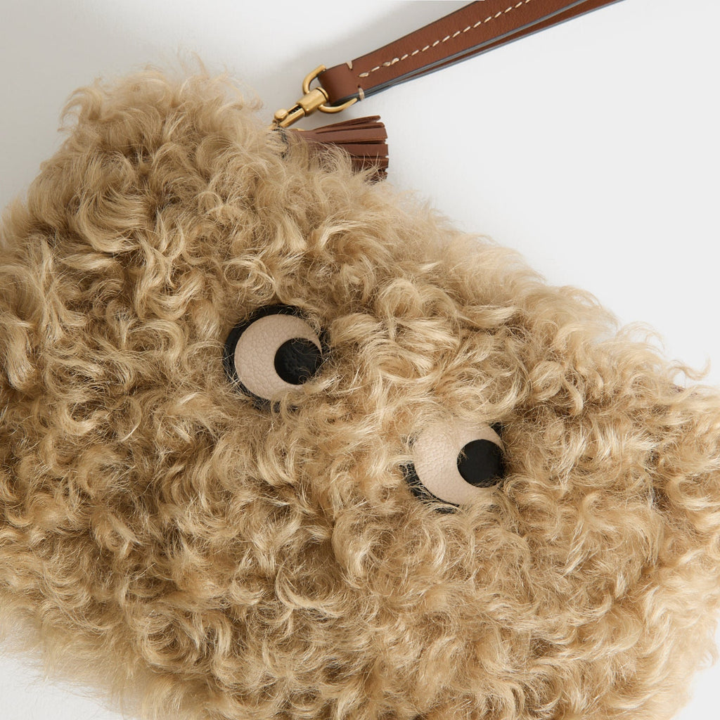 Shearling Eyes Clutch