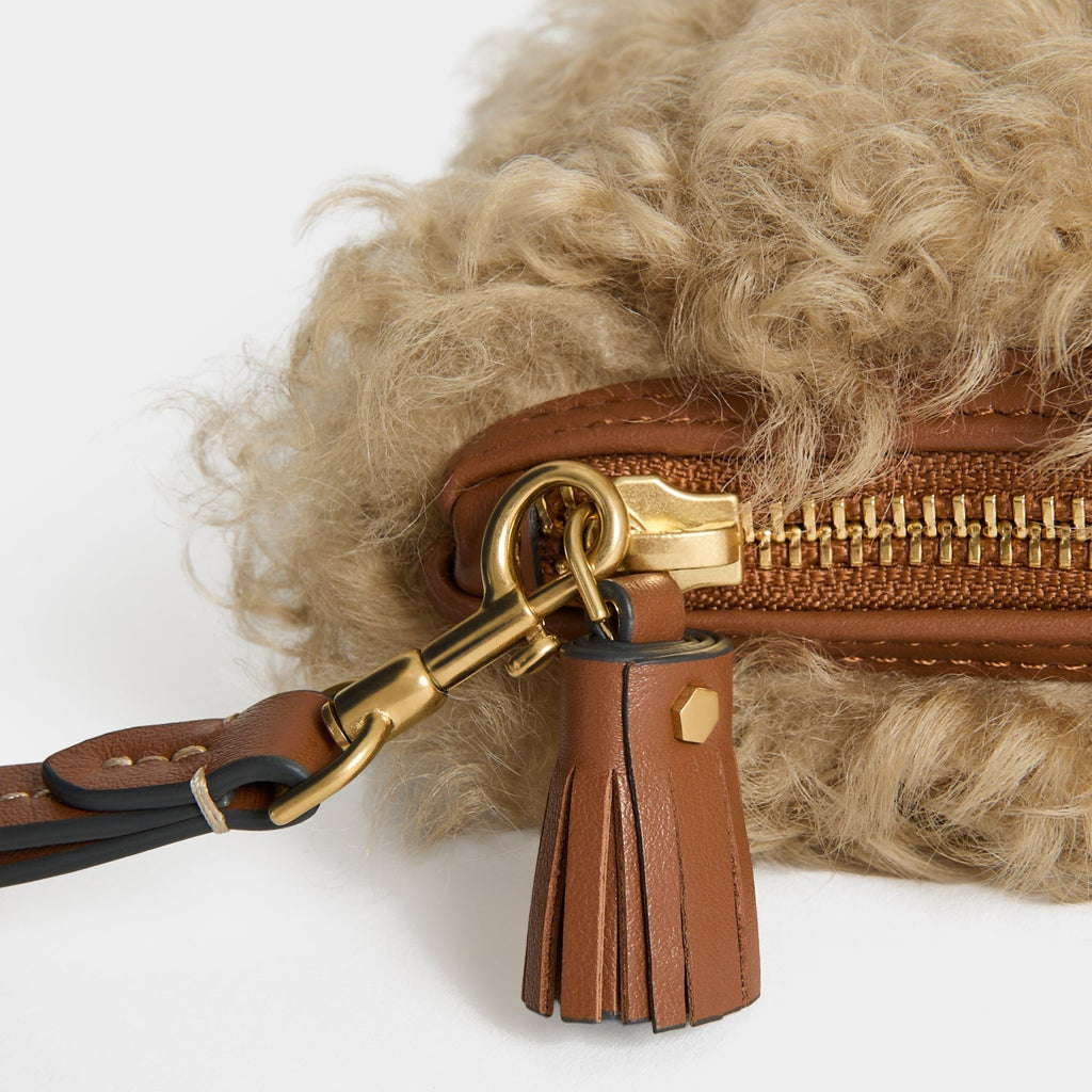 Shearling Eyes Clutch