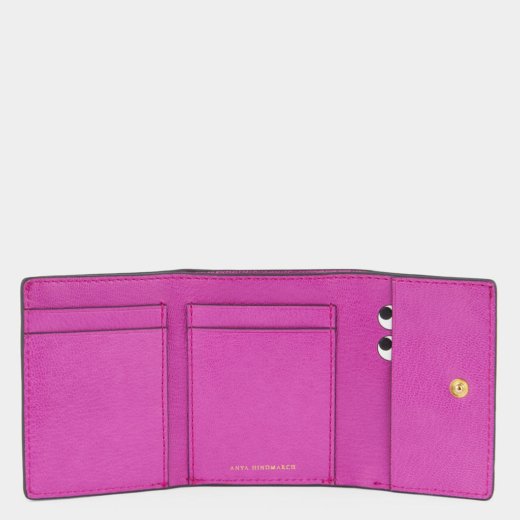 Peeping Eyes Mini Trifold Wallet