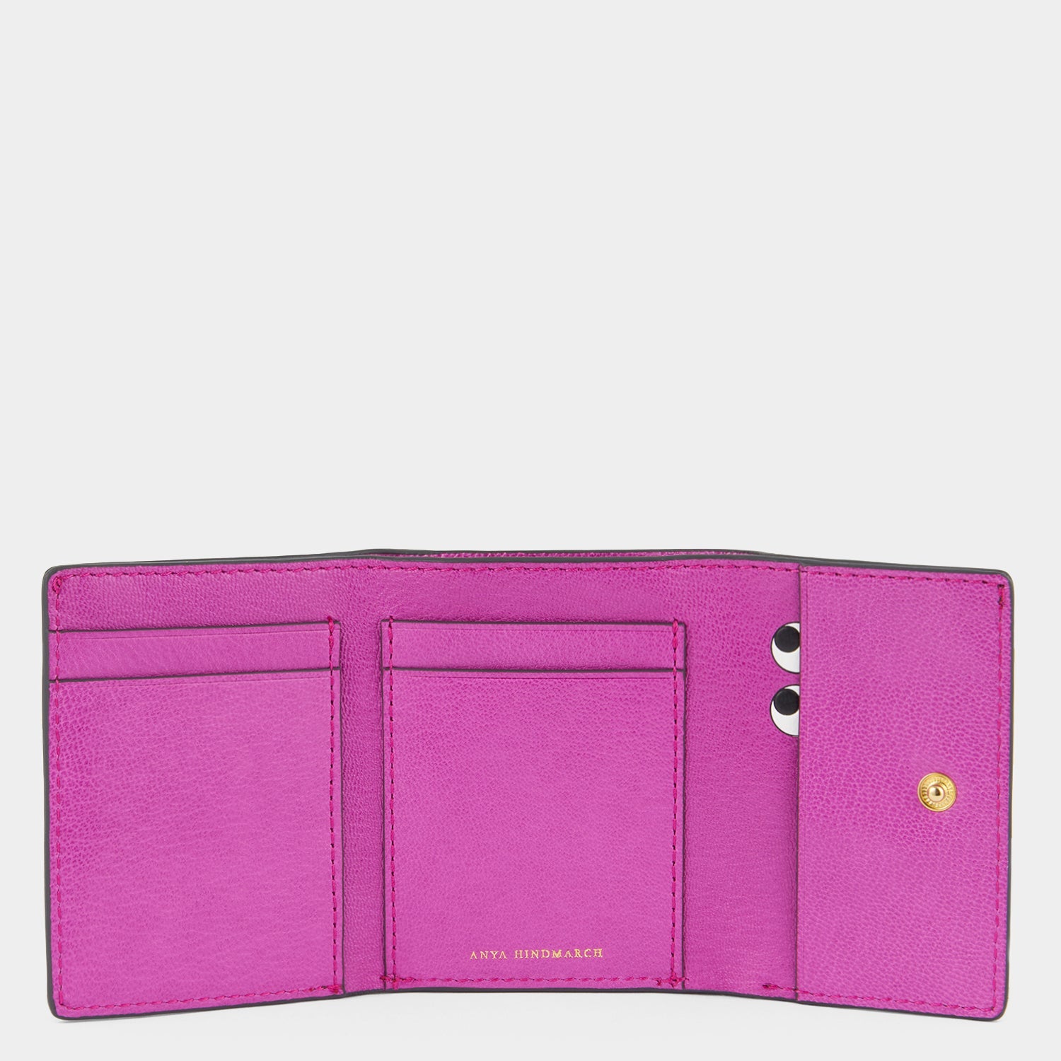 Peeping Eyes Mini Trifold Wallet