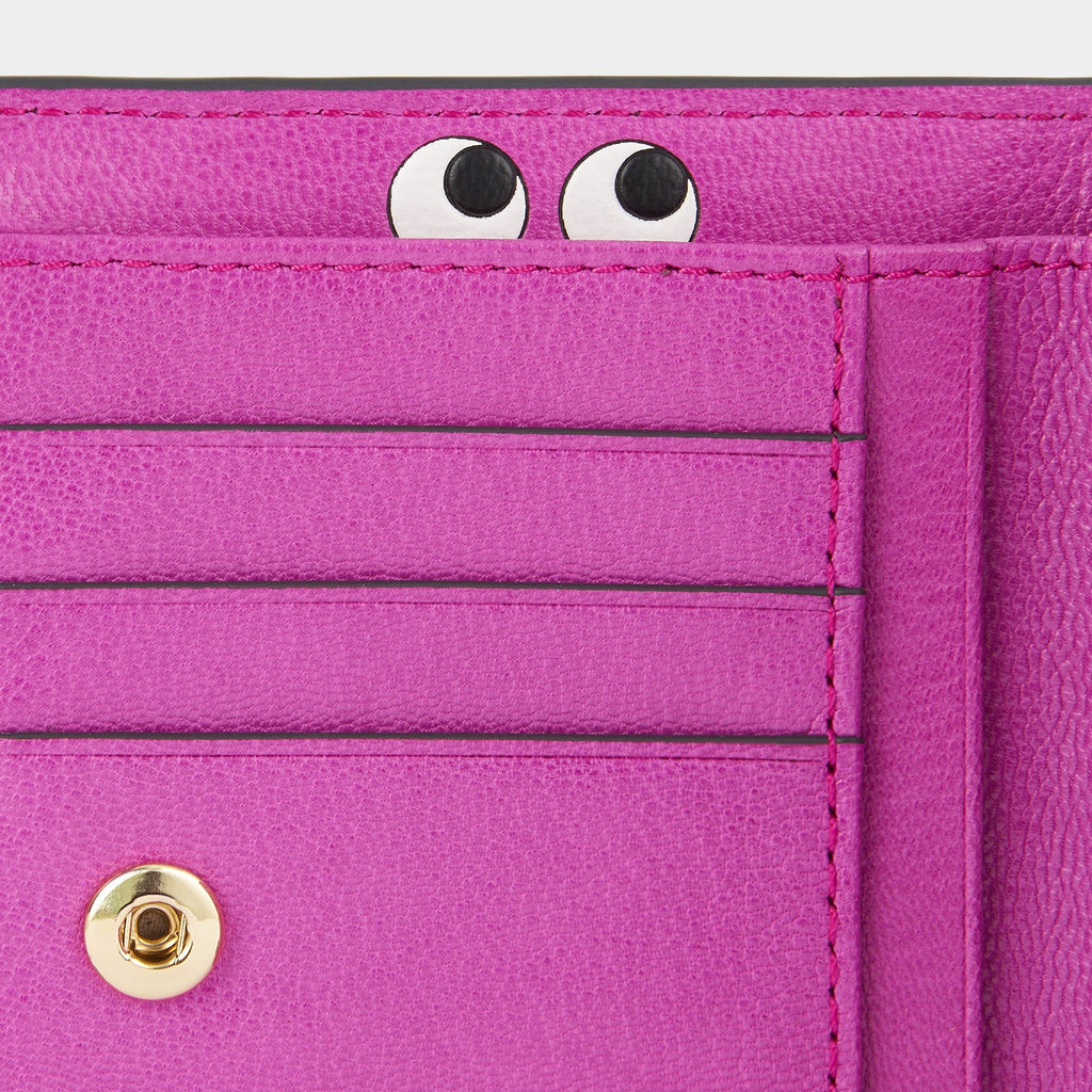 Peeping Eyes Double Zip Wallet