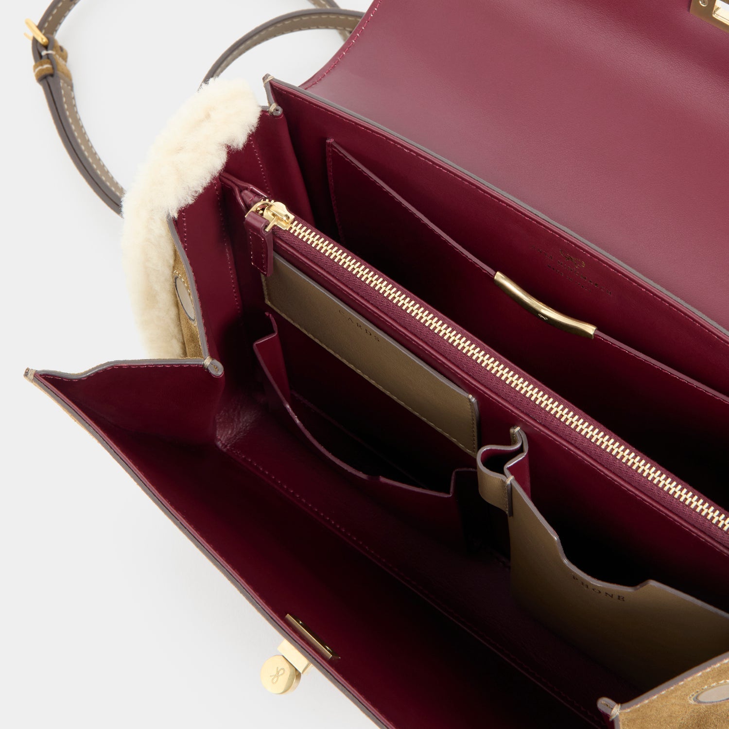 Mortimer Shearling Top Handle