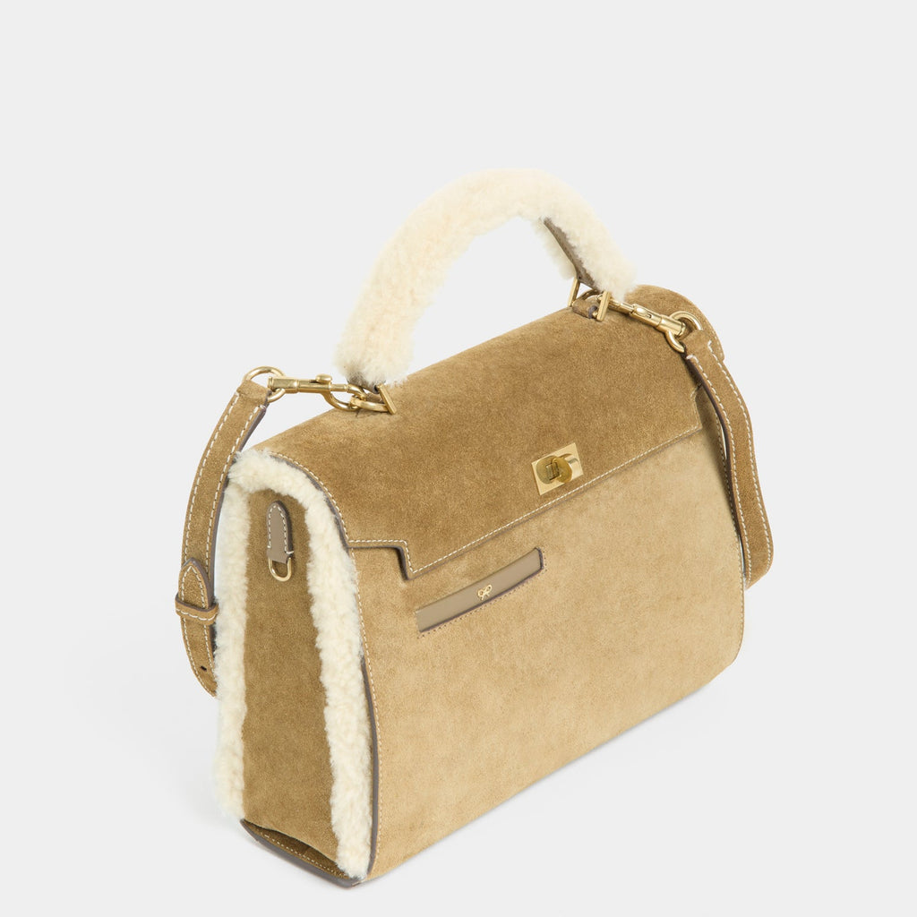 Mortimer Shearling Top Handle
