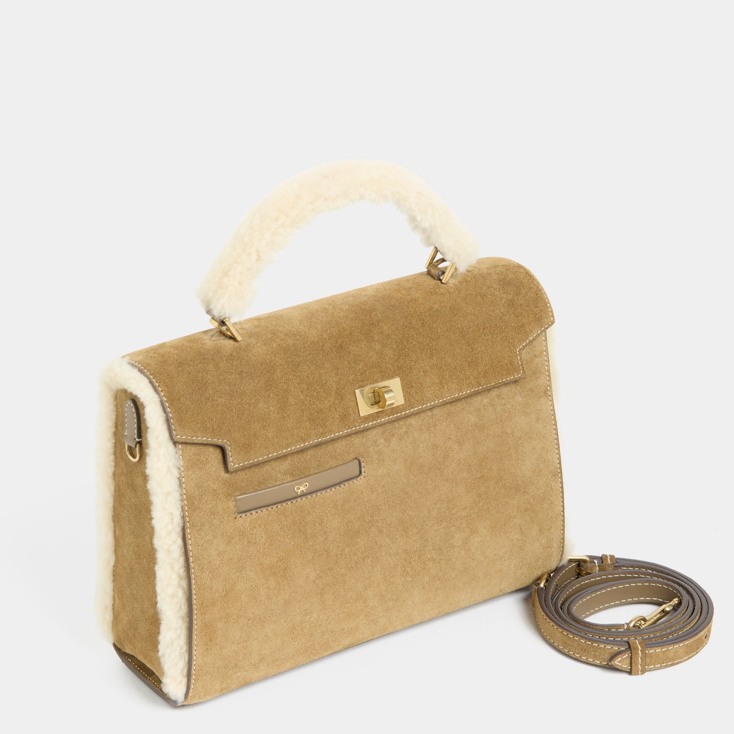 Mortimer Shearling Top Handle