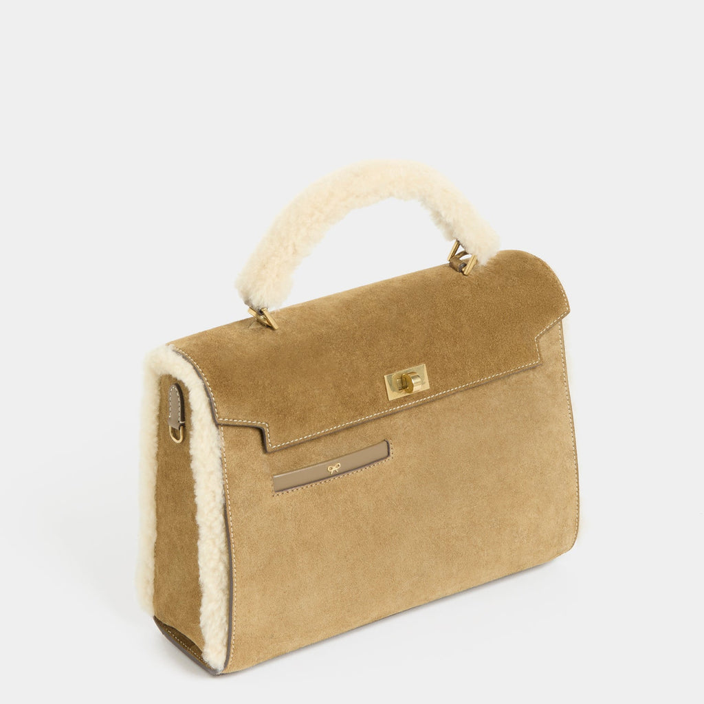 Mortimer Shearling Top Handle