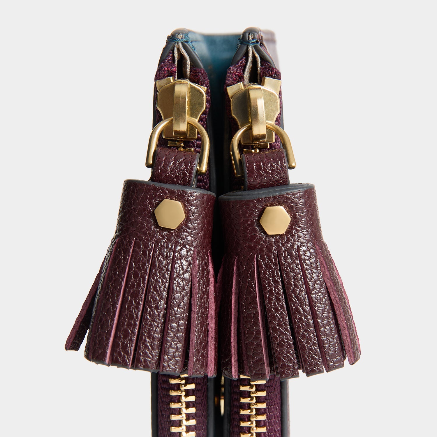 Peeping Eyes Small Double Zip Wallet