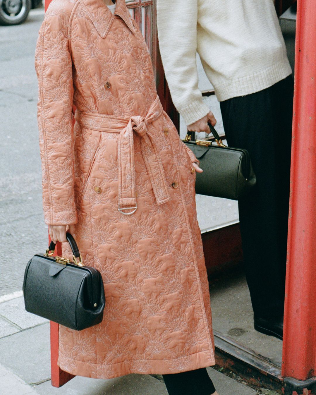 The Sophie -  Midnight Black Calf Grain