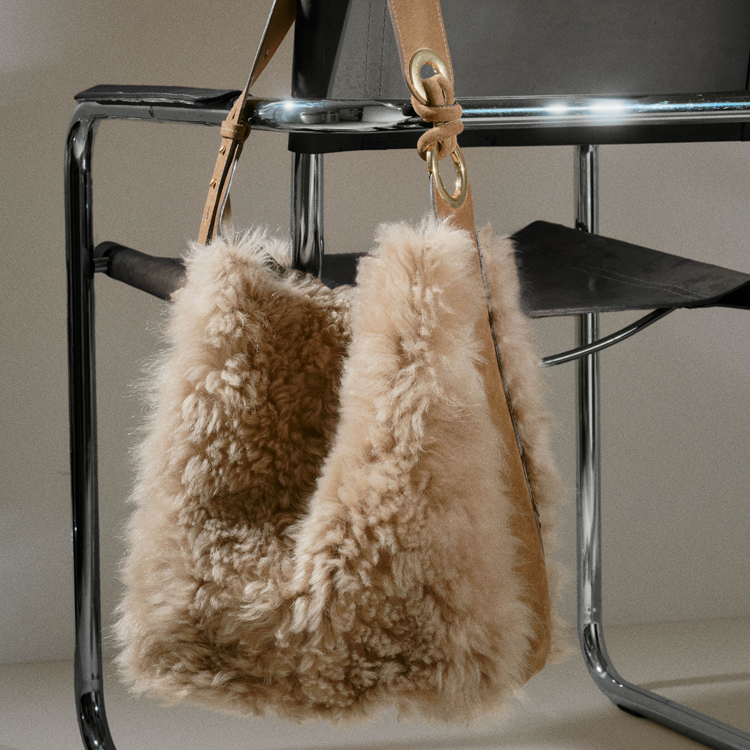 Ringo Shearling Shoulder Bag