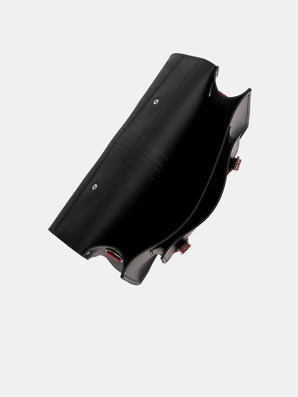 The 15 Inch Batchel - Black with Harvard Stripe