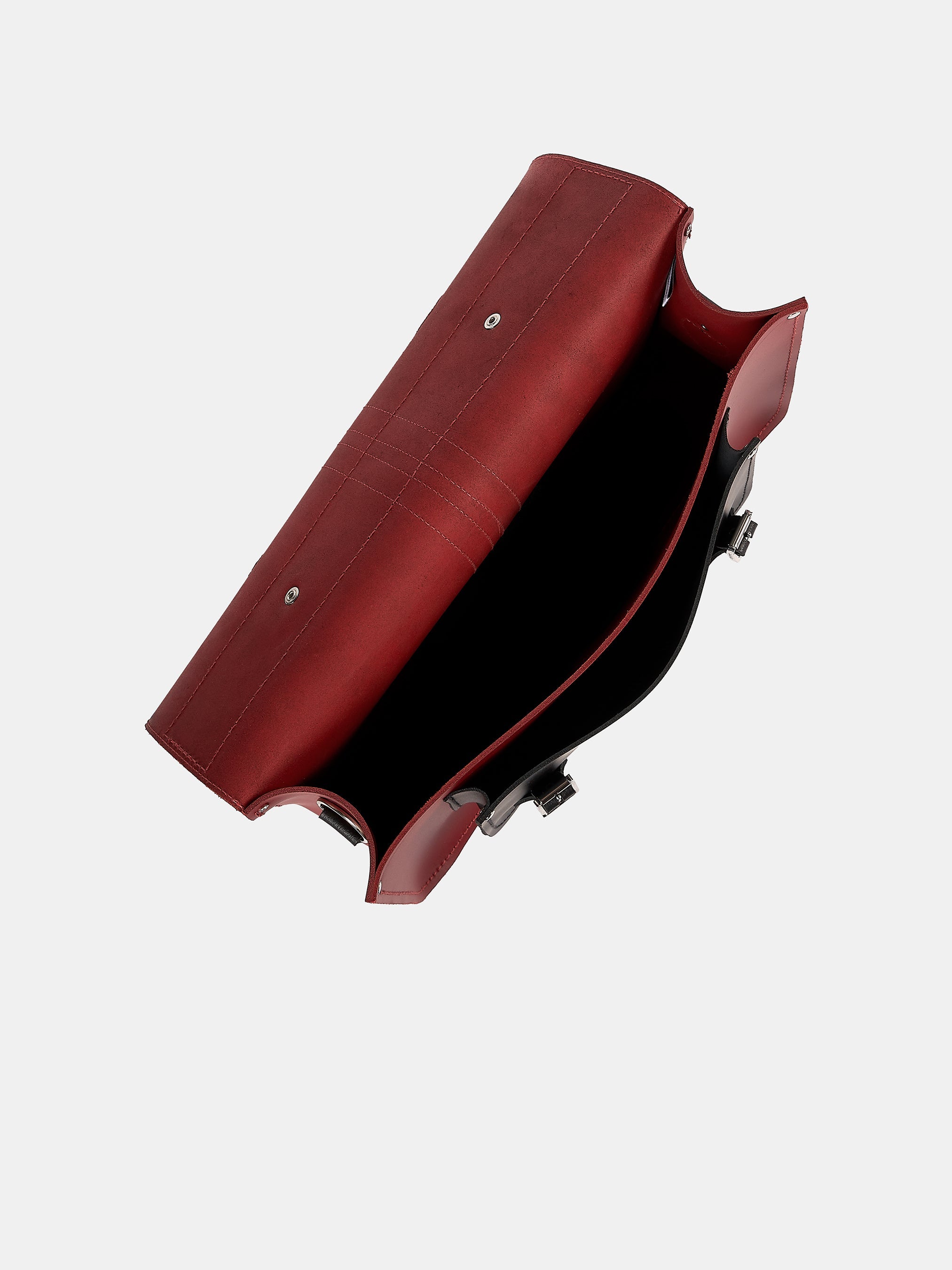 The 15 Inch Batchel - Red with Harvard Stripe