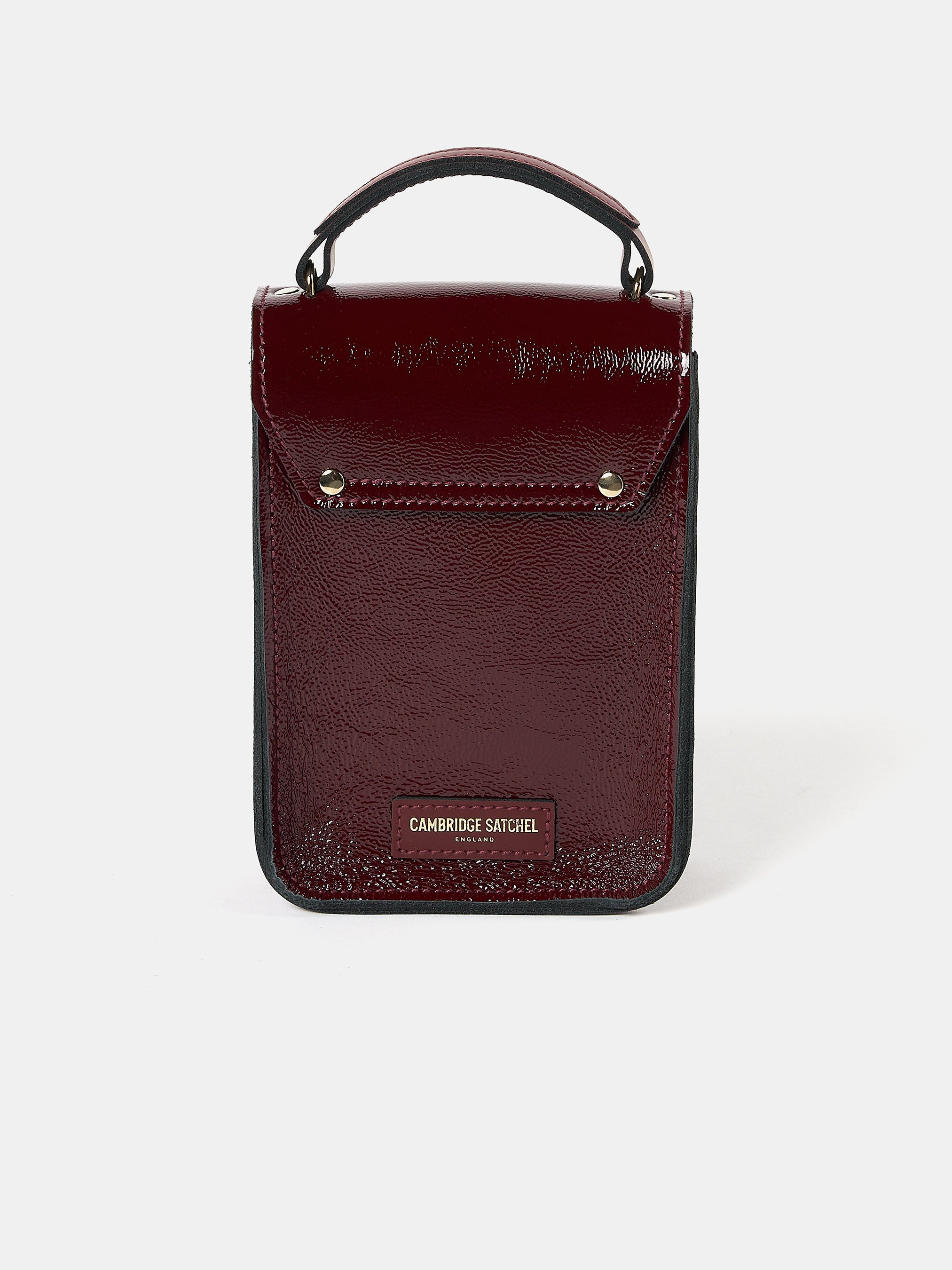 The Mini Binocular Bag - Oxblood Patent