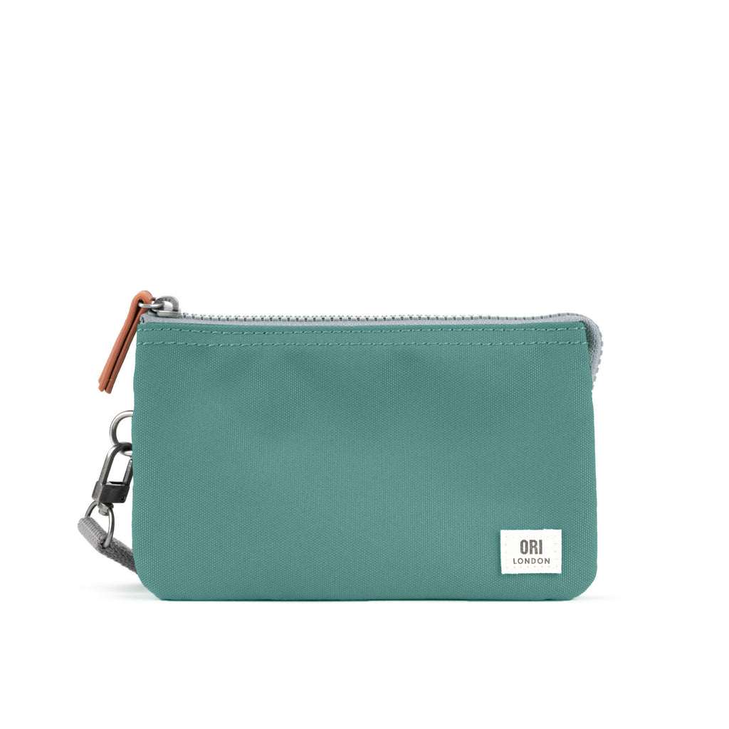 Carnaby Wallet in Sage With Strap