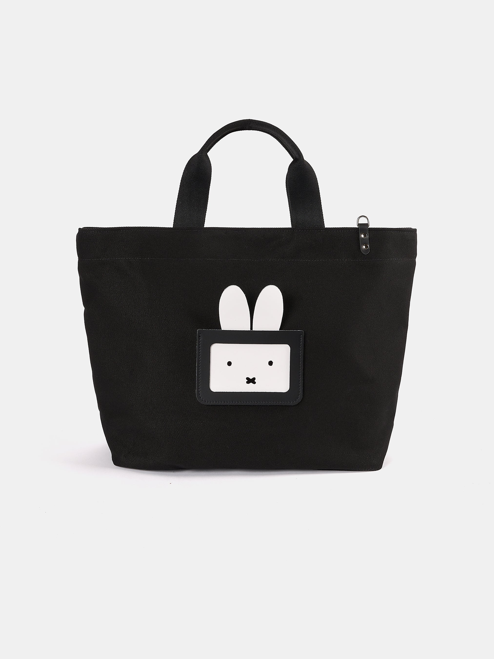 The Peekaboo Miffy Cotton Tote - Black