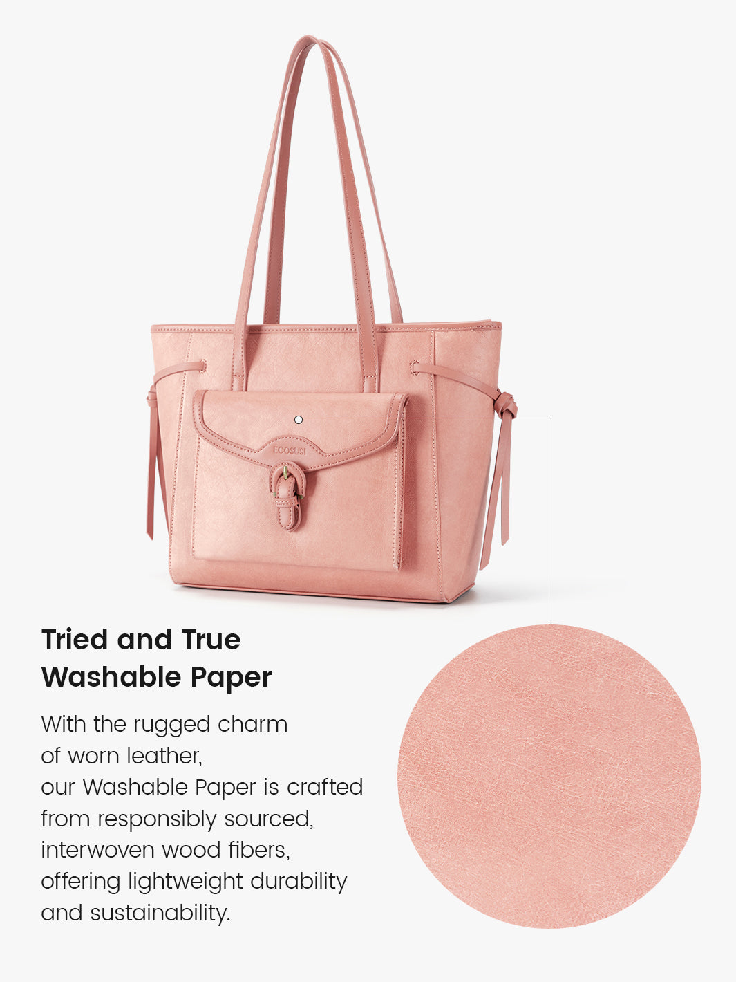 Evelina Washable Paper Classic Tote