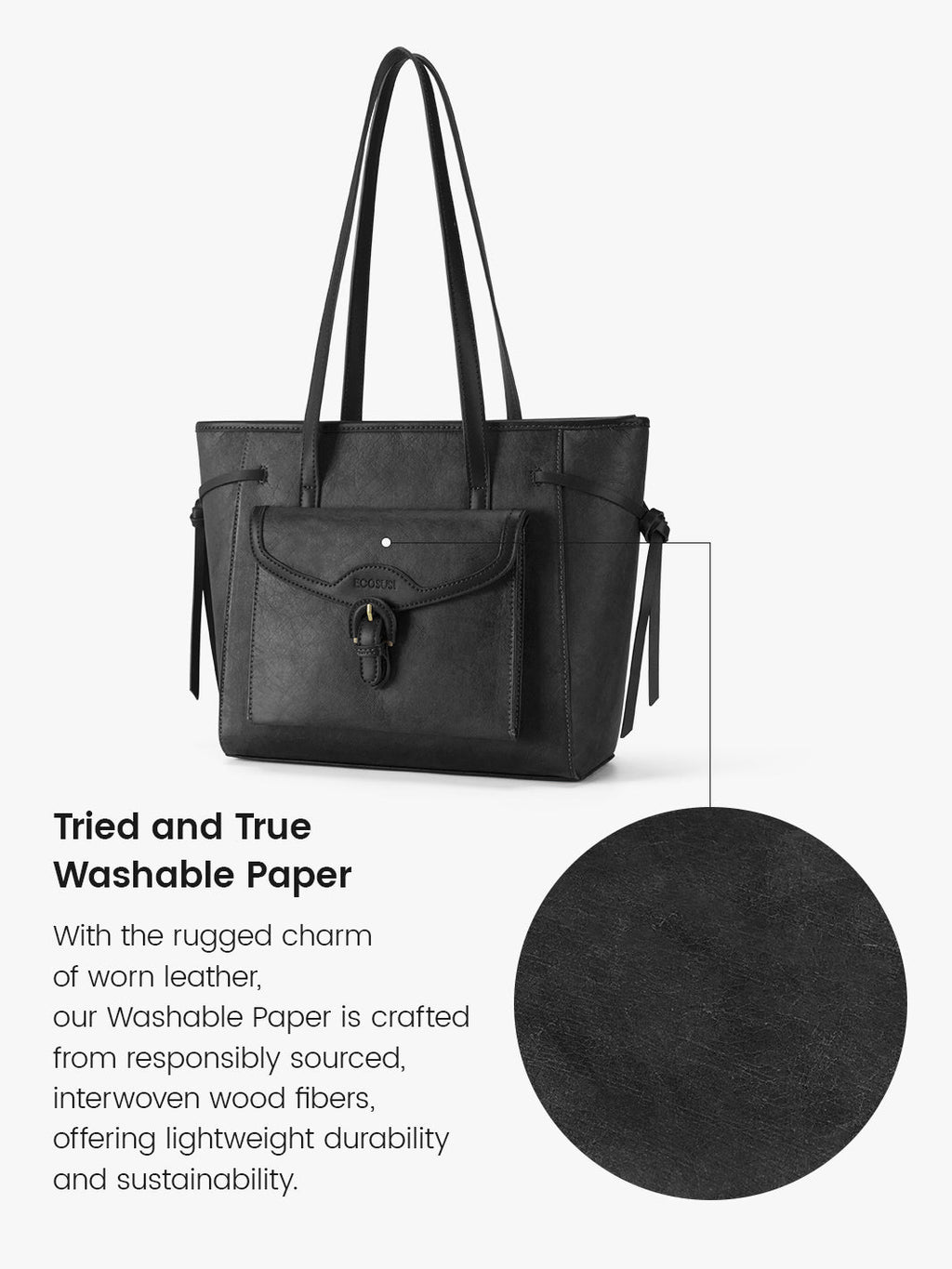 Evelina Washable Paper Classic Tote