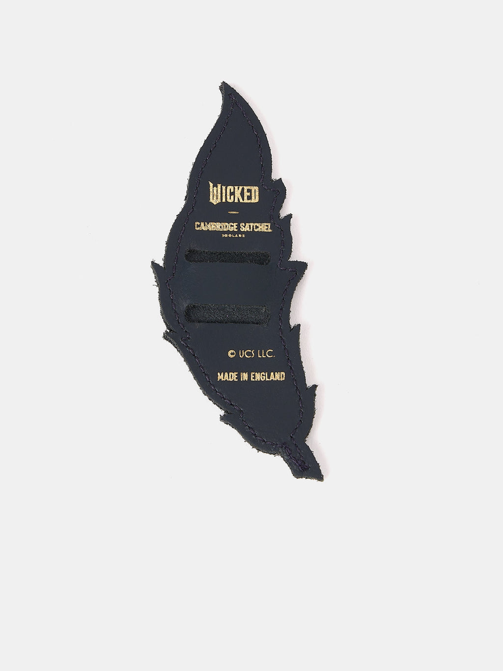 The Elphaba Monkey Feather Badge - Black & Navy