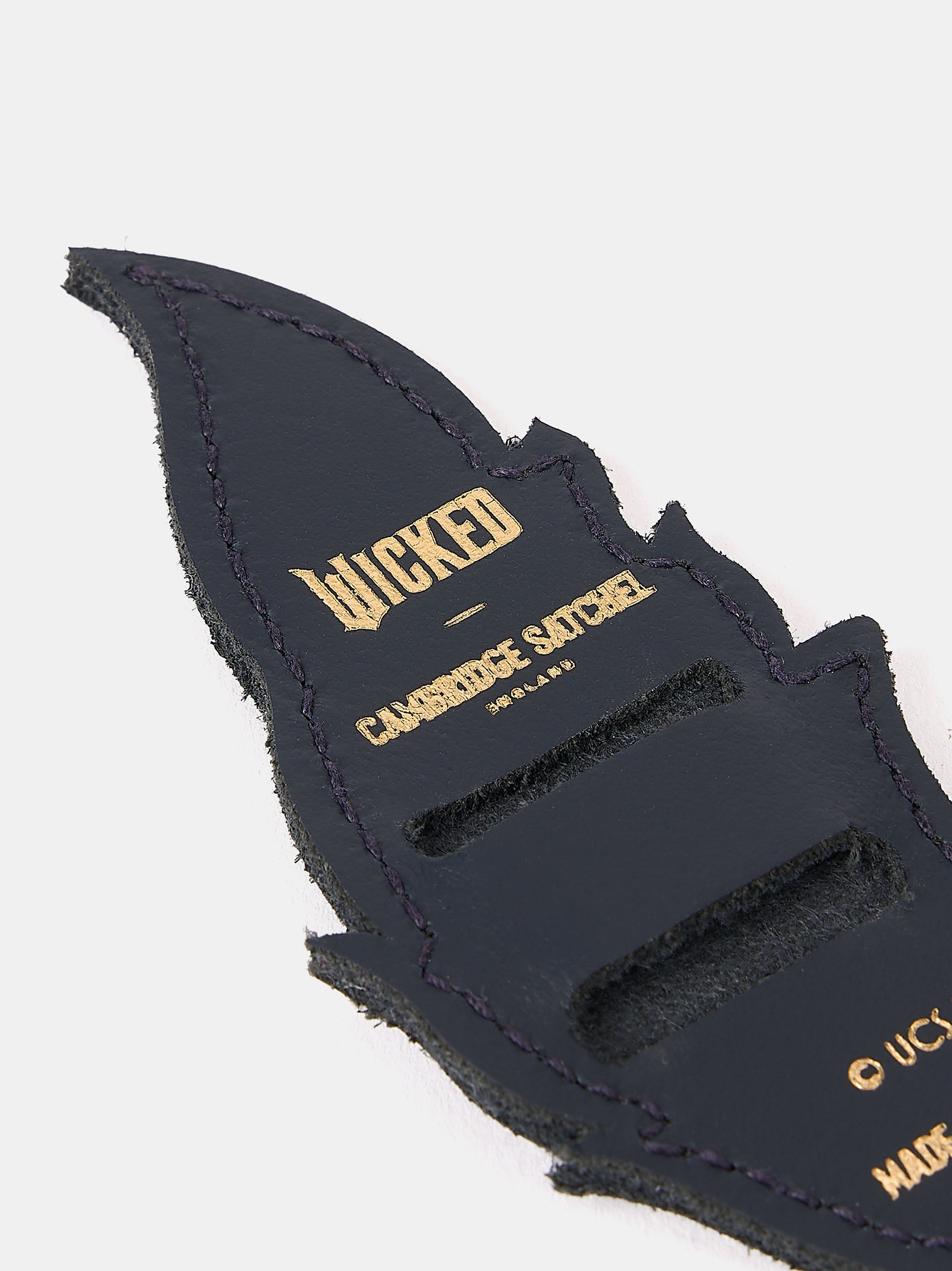 The Elphaba Monkey Feather Badge - Black & Navy