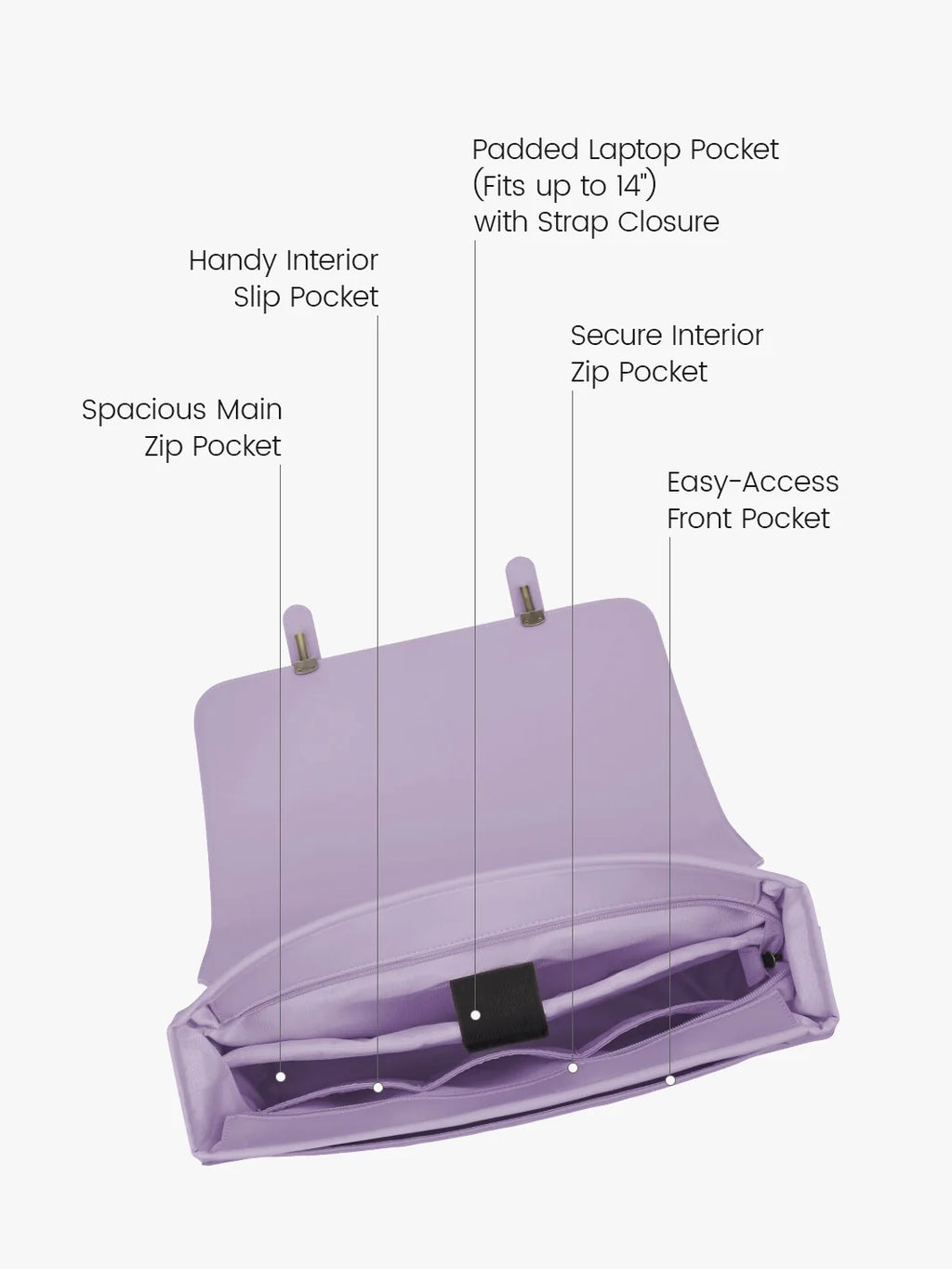 Summer Garden Romance Bow Briefcase