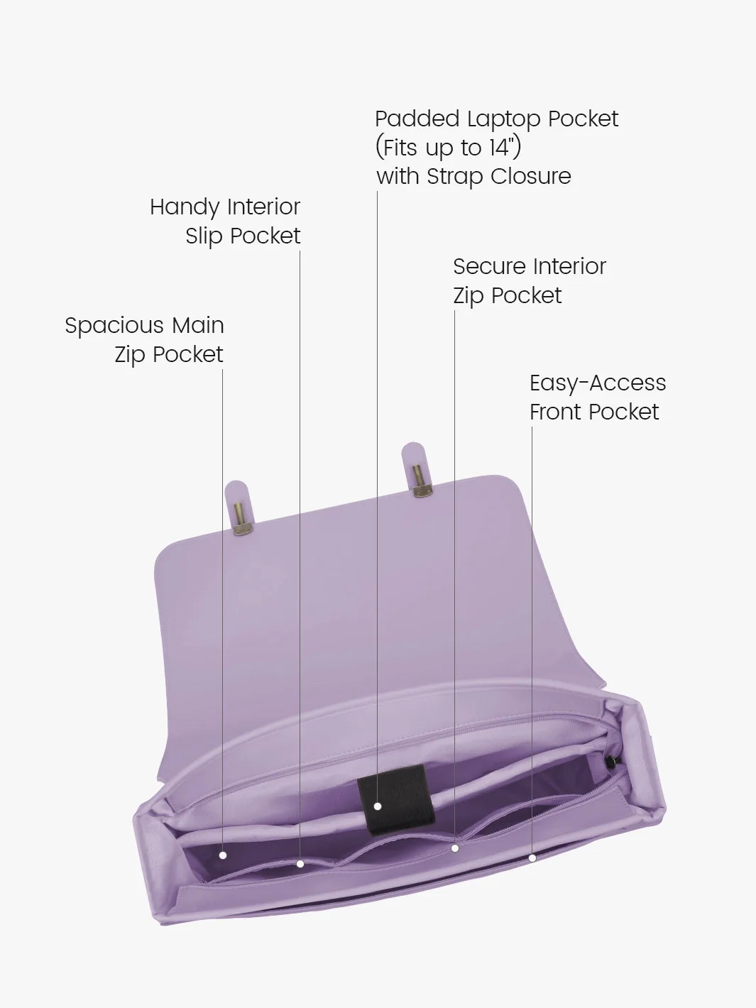 Summer Garden Romance Bow Briefcase