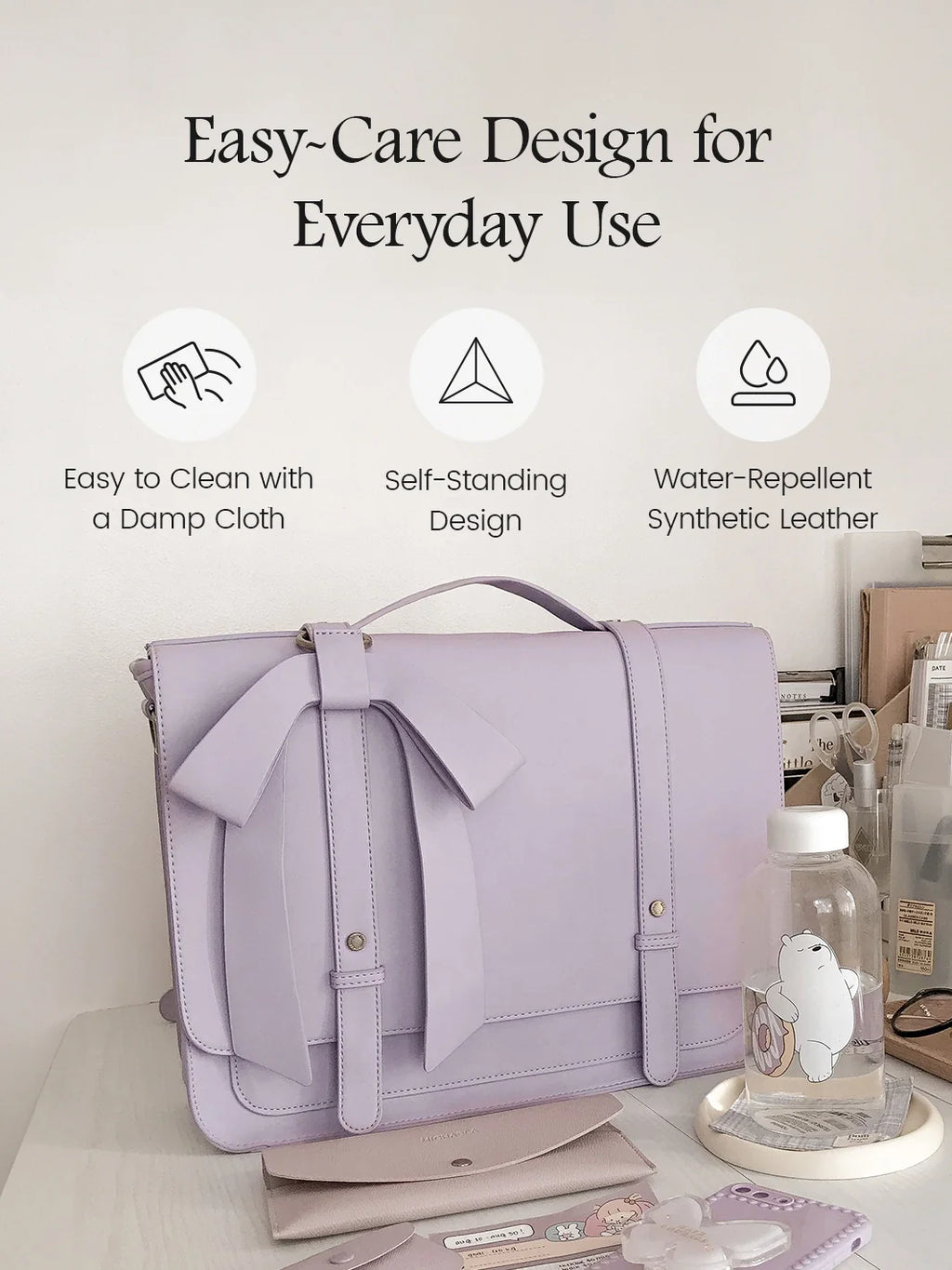 Summer Garden Romance Bow Briefcase